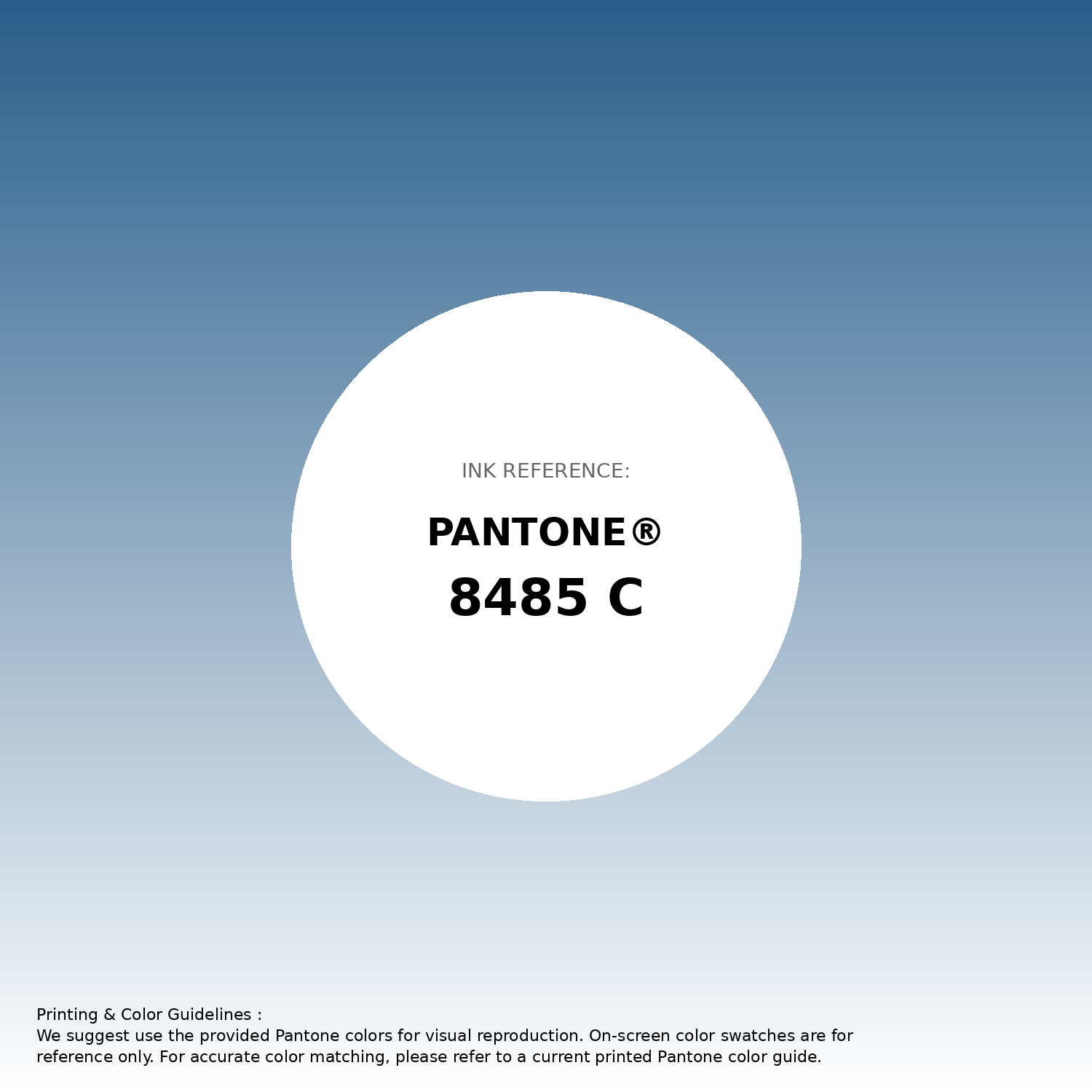 Stunning gradient artwork featuring Pantone 8485 C Color | Hex color Code #295d8a. Beautiful color transitions perfect for modern designs and backgrounds. #gradient #colorart #design #295d8a