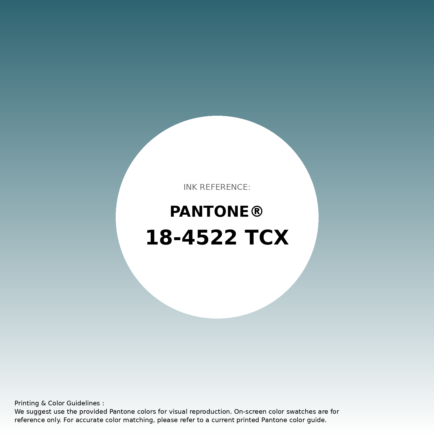 PANTONE Match Printing | #2d6471 Color Hex haluc❤ 18-4522 Color | TCX その他