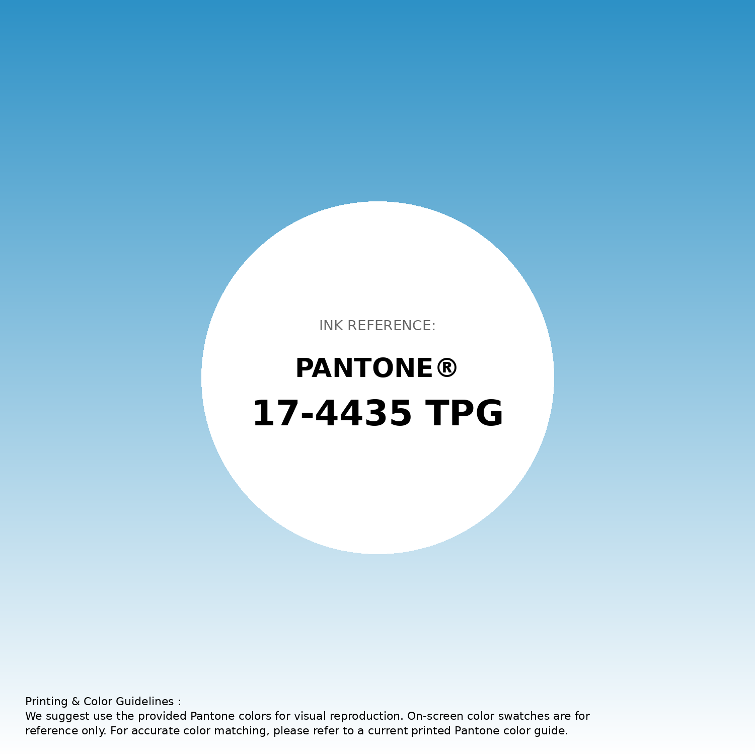 Stunning gradient artwork featuring Pantone 17-4435 Tpg Malibu Blue Color | Hex color Code #2d91c6. Beautiful color transitions perfect for modern designs and backgrounds. #gradient #colorart #design #2d91c6