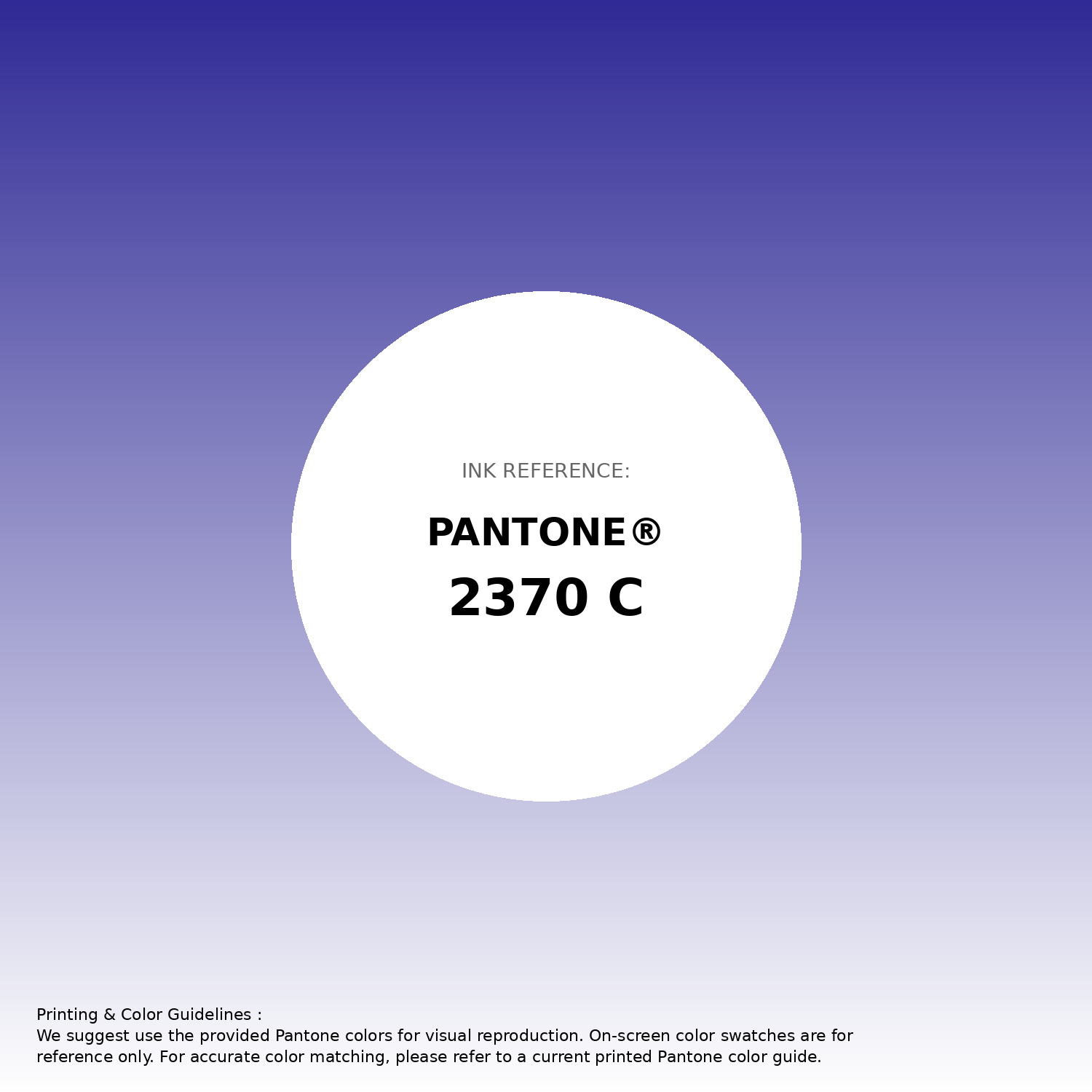 Stunning gradient artwork featuring Pantone 2370 C Color | Hex color Code #2f2a95. Beautiful color transitions perfect for modern designs and backgrounds. #gradient #colorart #design #2f2a95