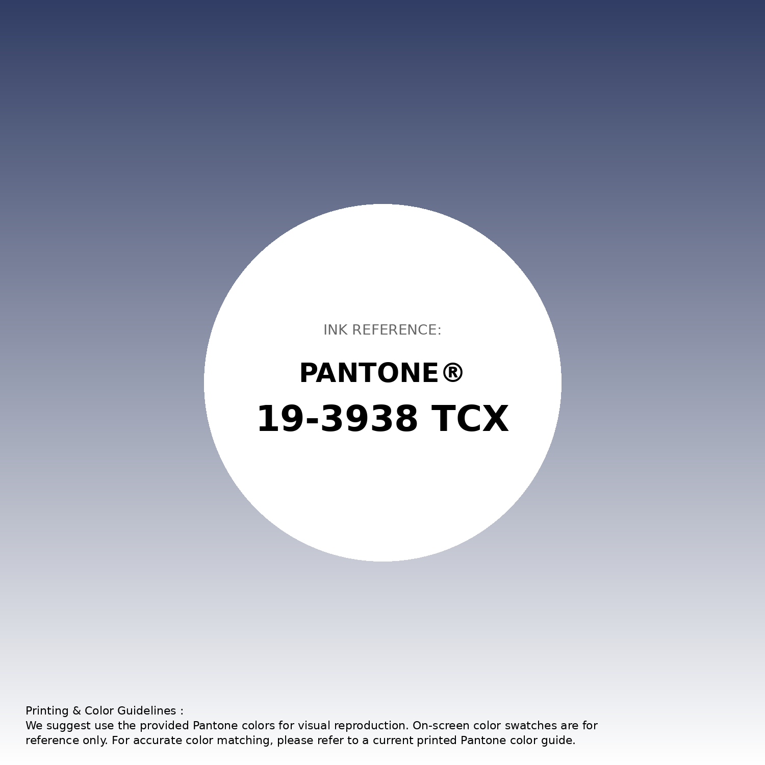 Stunning gradient artwork featuring Pantone 19-3938 Tcx Twilight Blue Color | Hex color Code #313d64. Beautiful color transitions perfect for modern designs and backgrounds. #gradient #colorart #design #313d64
