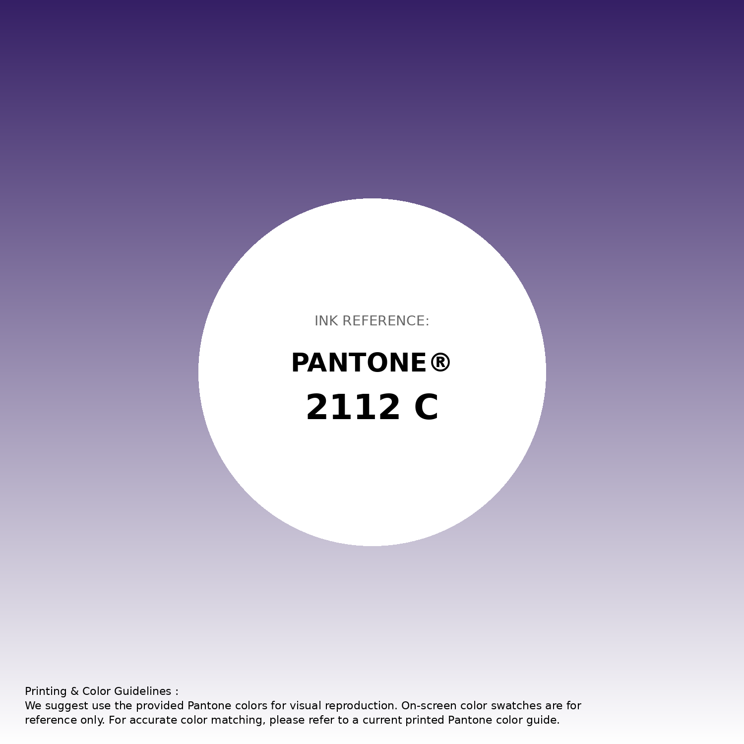Stunning gradient artwork featuring Pantone 2112 C Color | Hex color Code #351f65. Beautiful color transitions perfect for modern designs and backgrounds. #gradient #colorart #design #351f65