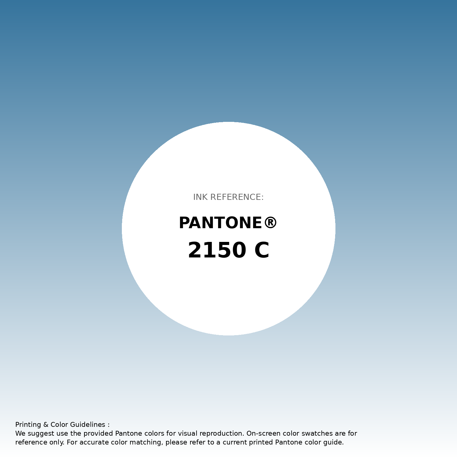 Stunning gradient artwork featuring Pantone 2150 C Color | Hex color Code #36749d. Beautiful color transitions perfect for modern designs and backgrounds. #gradient #colorart #design #36749d