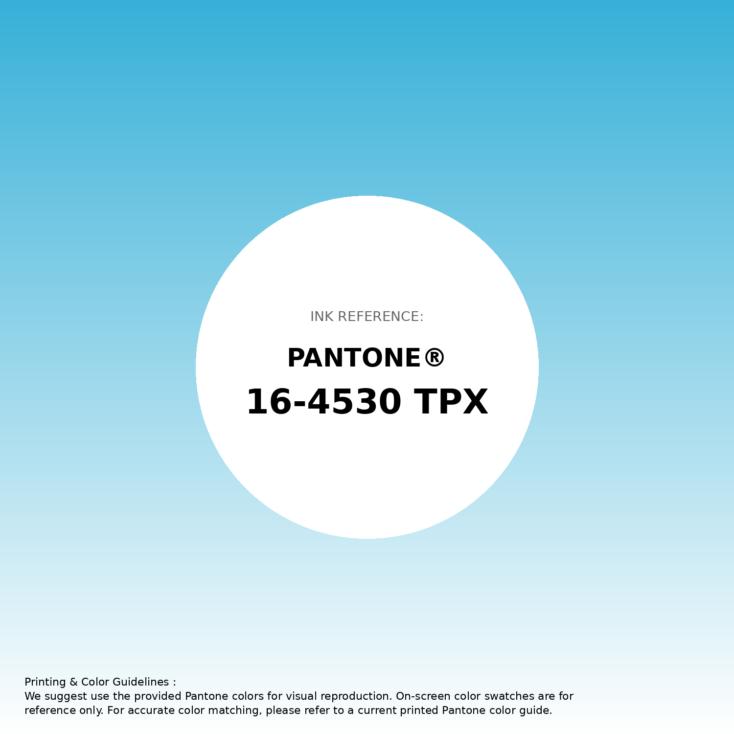 Hex Color #36b0d8 | Printing Match PANTONE 16-4530 TPX | Color