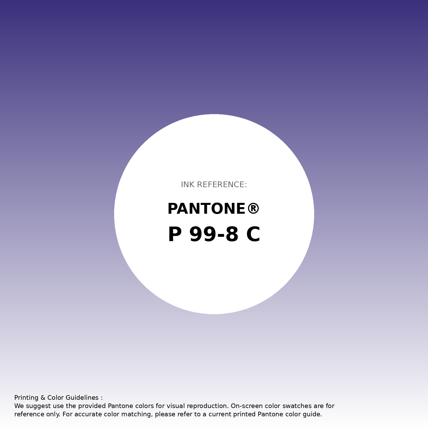 Stunning gradient artwork featuring Pantone P 99-8 C Color | Hex color Code #3a307c. Beautiful color transitions perfect for modern designs and backgrounds. #gradient #colorart #design #3a307c