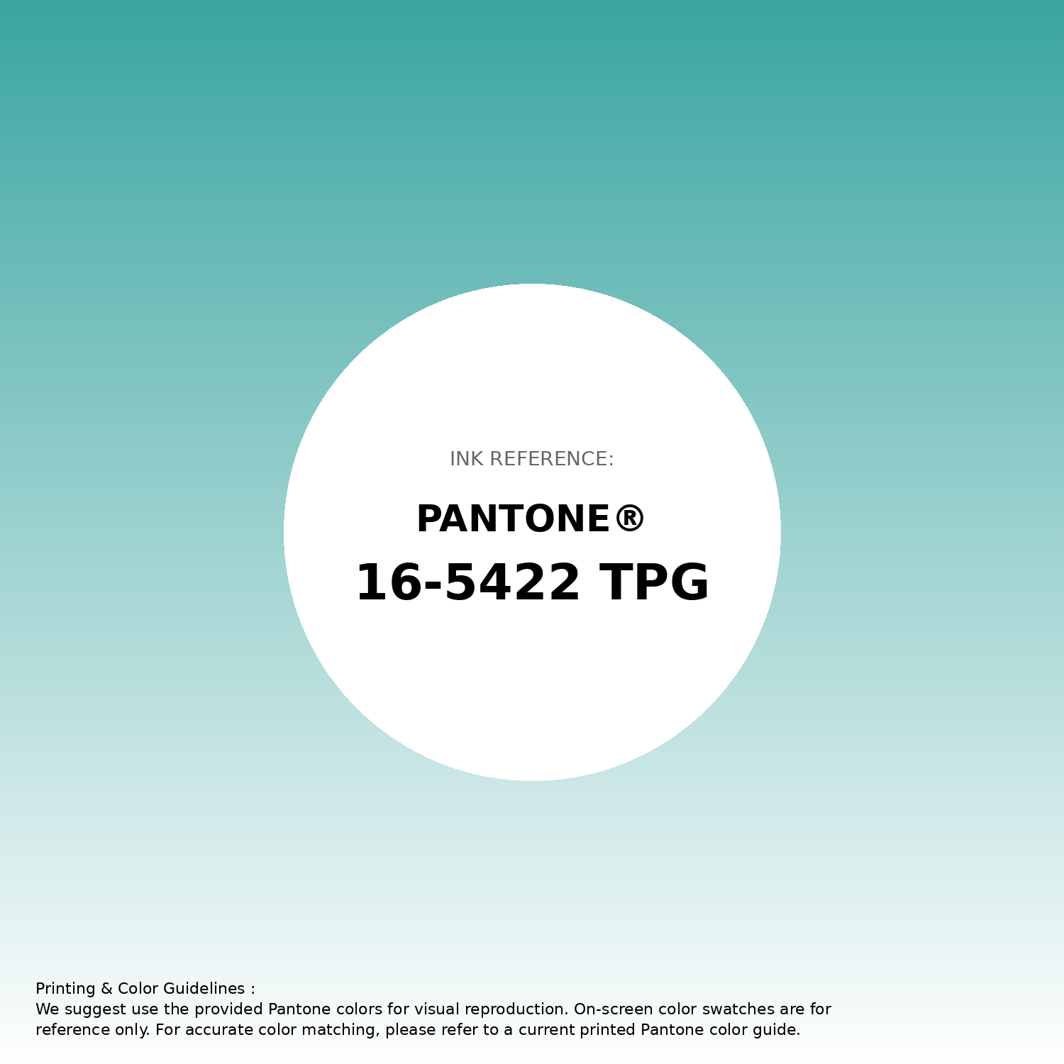 Stunning gradient artwork featuring Pantone 16-5422 Tpg Bright Aqua Color | Hex color Code #3aa5a1. Beautiful color transitions perfect for modern designs and backgrounds. #gradient #colorart #design #3aa5a1