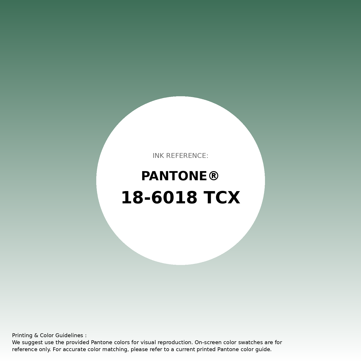 Stunning gradient artwork featuring Pantone 18-6018 Tcx Foliage Green Color | Hex color Code #3e6f58. Beautiful color transitions perfect for modern designs and backgrounds. #gradient #colorart #design #3e6f58