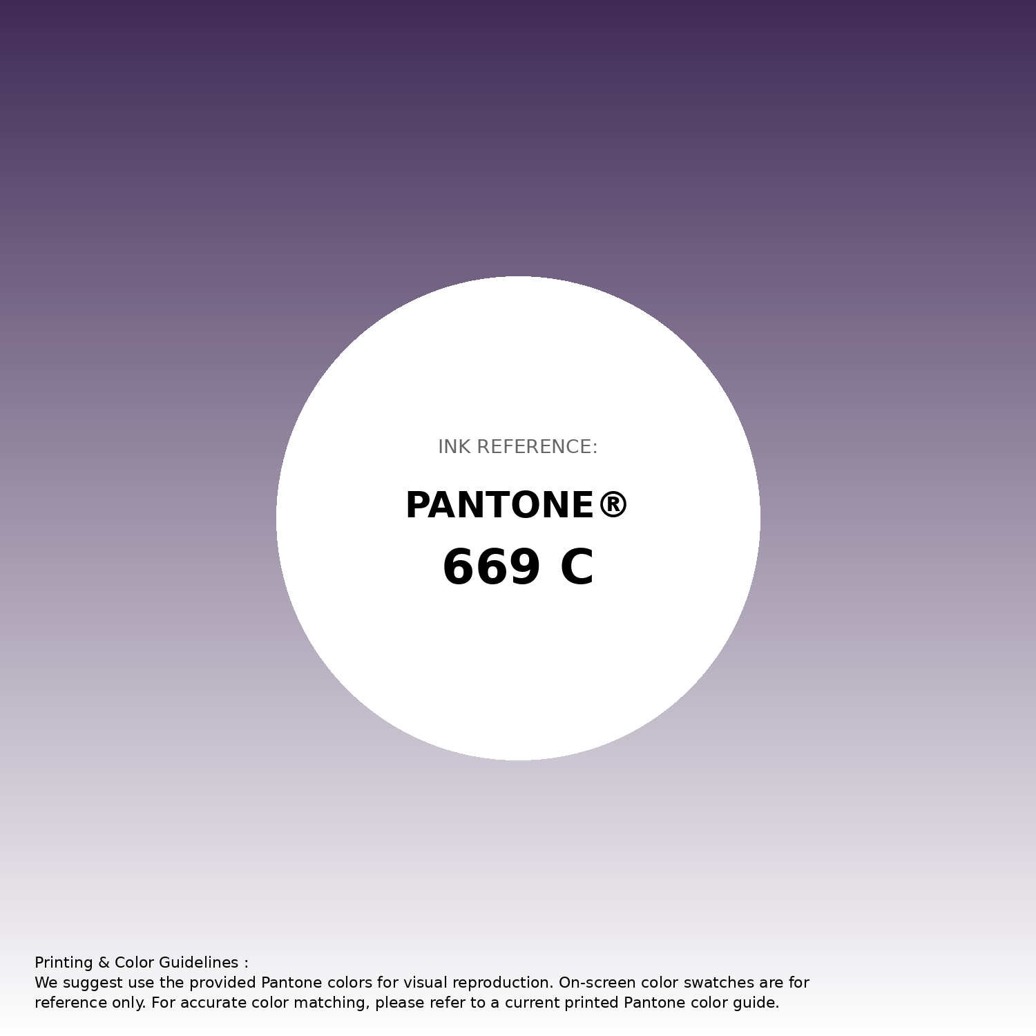 Stunning gradient artwork featuring Pantone 669 C Color | Hex color Code #3f2a56. Beautiful color transitions perfect for modern designs and backgrounds. #gradient #colorart #design #3f2a56