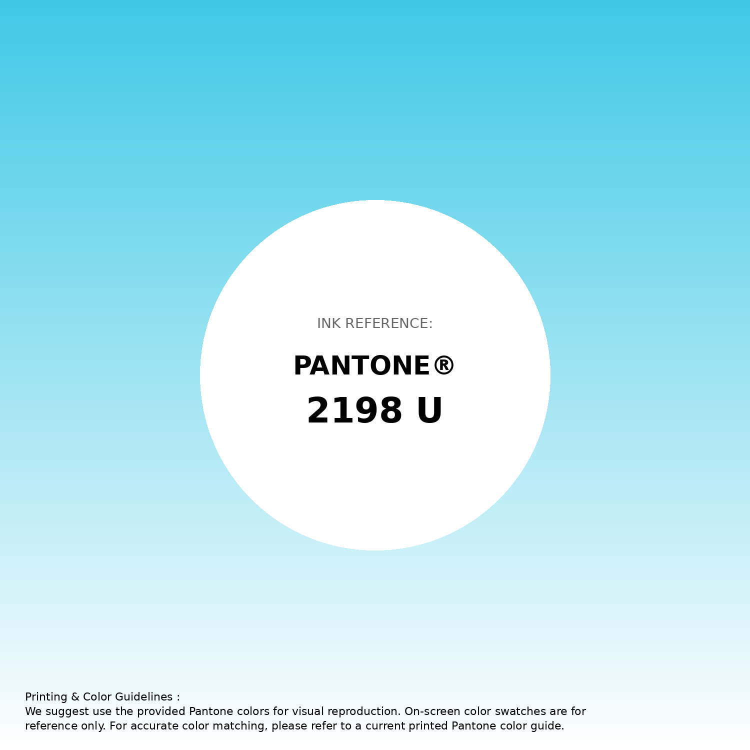 Stunning gradient artwork featuring Pantone 2198 U Color | Hex color Code #3fc9e6. Beautiful color transitions perfect for modern designs and backgrounds. #gradient #colorart #design #3fc9e6