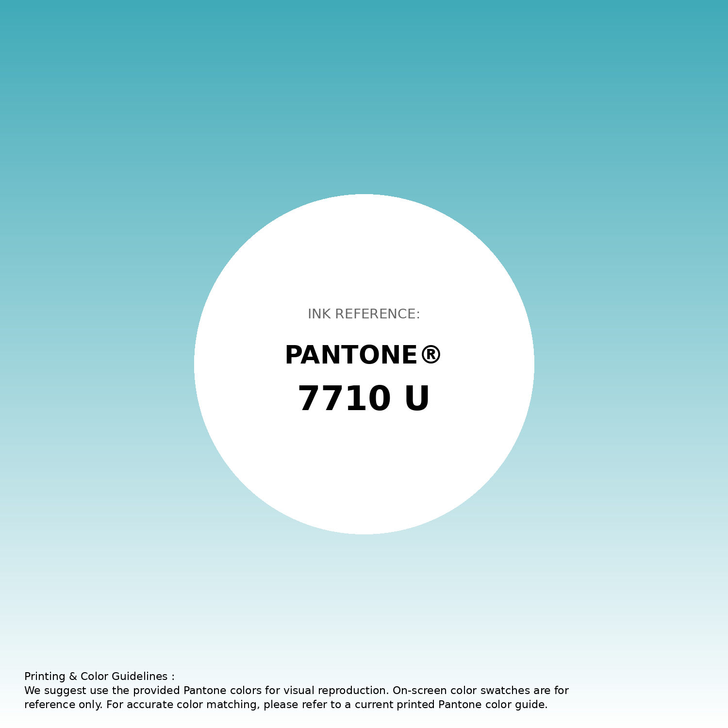 Stunning gradient artwork featuring Pantone 7710 U Color | Hex color Code #40aab8. Beautiful color transitions perfect for modern designs and backgrounds. #gradient #colorart #design #40aab8
