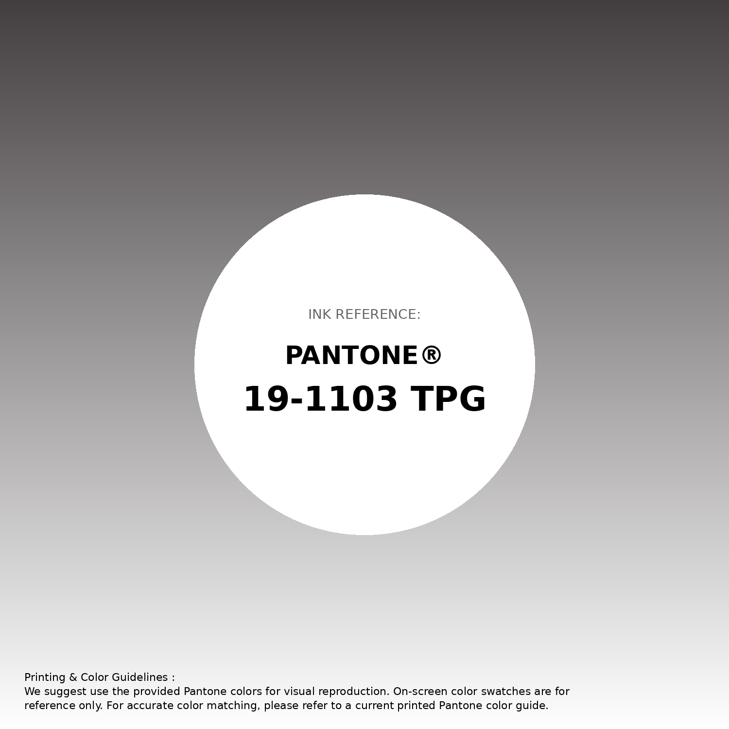 Stunning gradient artwork featuring Pantone 19-1103 Tpg Espresso Color | Hex color Code #433e40. Beautiful color transitions perfect for modern designs and backgrounds. #gradient #colorart #design #433e40
