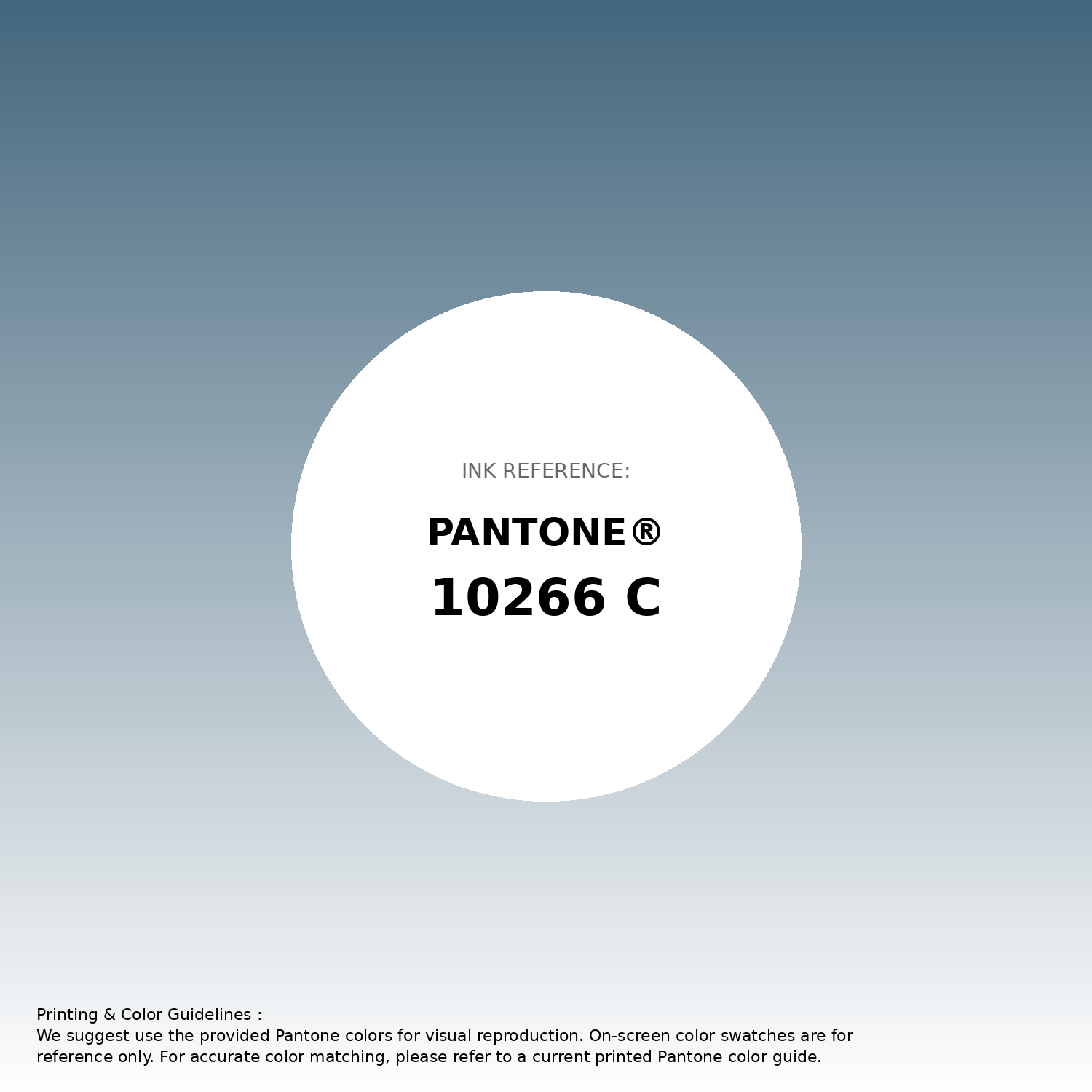 Stunning gradient artwork featuring Pantone 10266 C Color | Hex color Code #43667c. Beautiful color transitions perfect for modern designs and backgrounds. #gradient #colorart #design #43667c