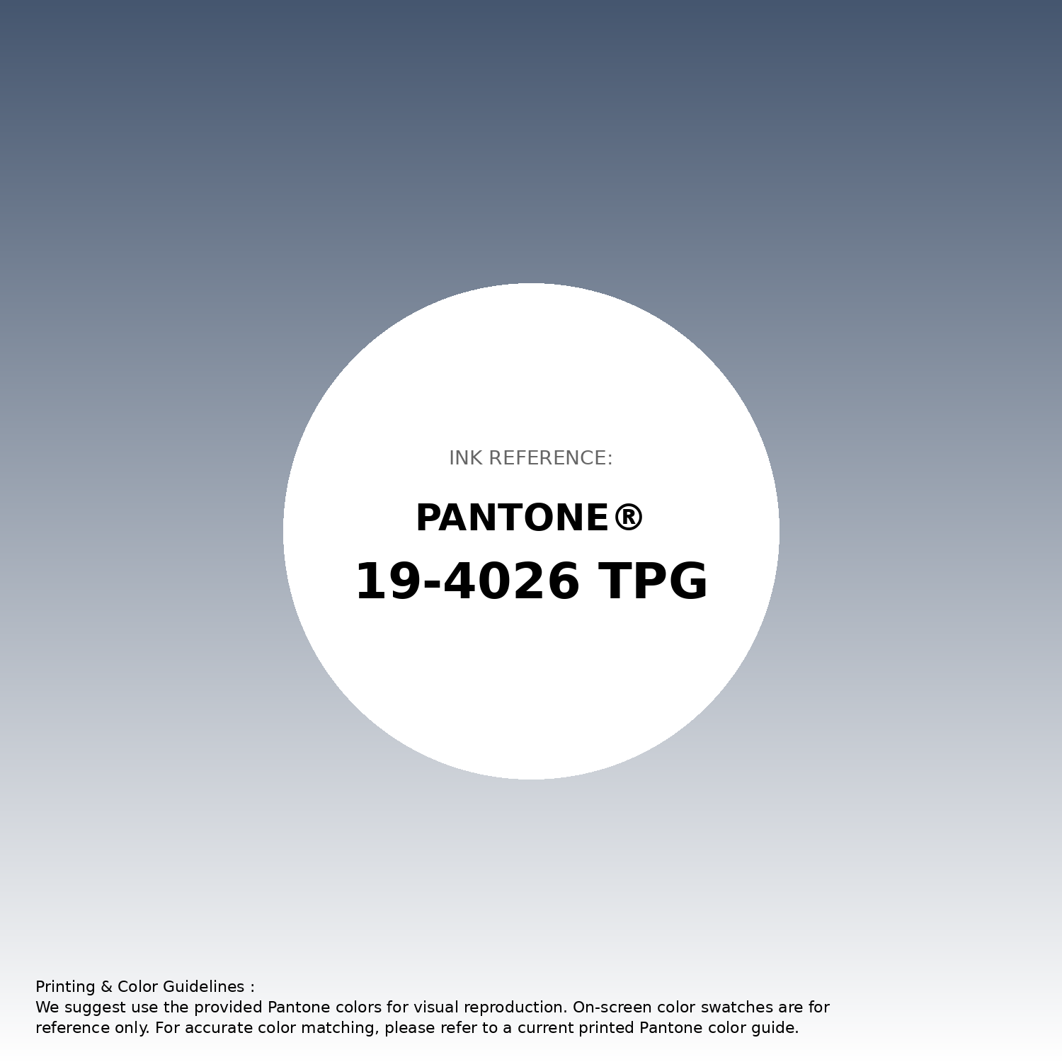 Stunning gradient artwork featuring Pantone 19-4026 Tpg Ensign Blue Color | Hex color Code #45566f. Beautiful color transitions perfect for modern designs and backgrounds. #gradient #colorart #design #45566f