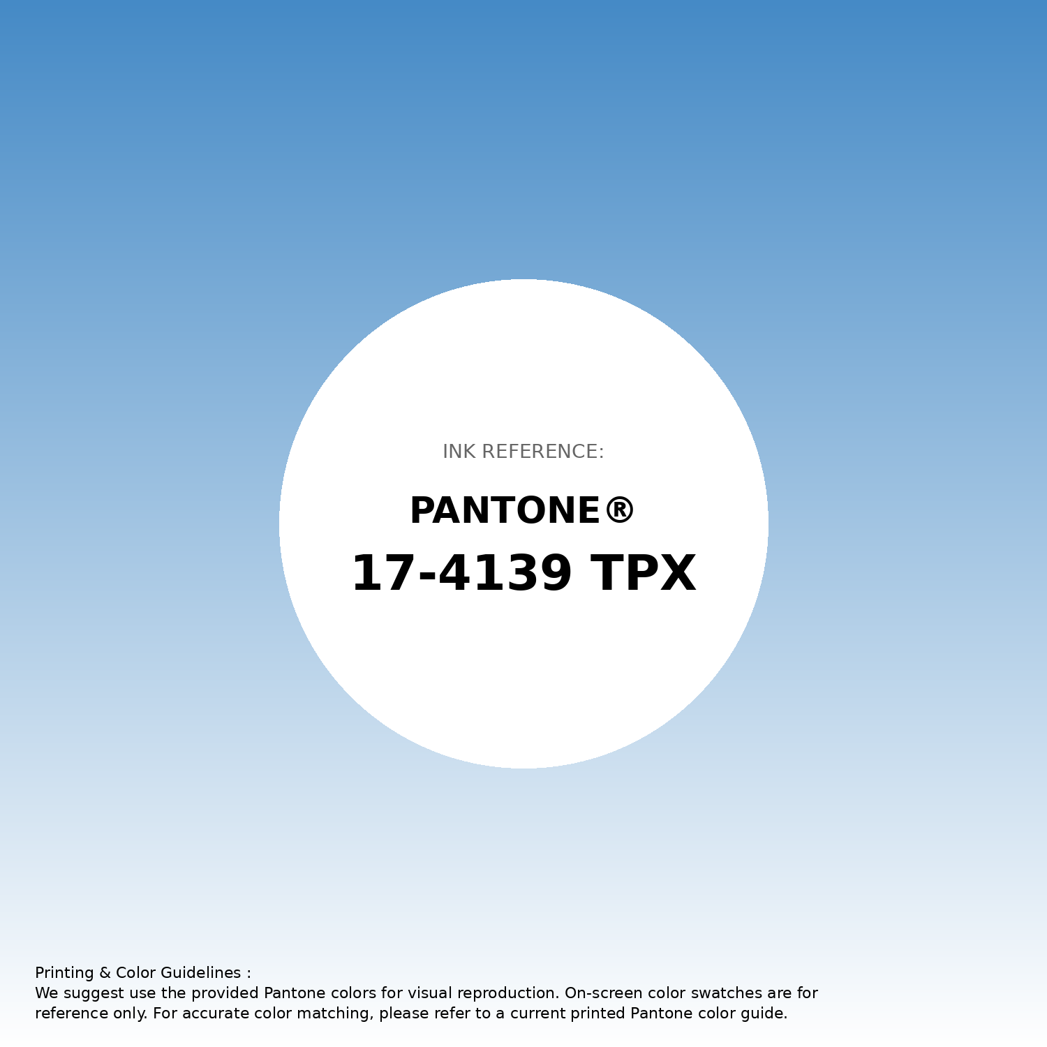 Stunning gradient artwork featuring Pantone 17-4139 Tpx Azure Blue Color | Hex color Code #458ac6. Beautiful color transitions perfect for modern designs and backgrounds. #gradient #colorart #design #458ac6