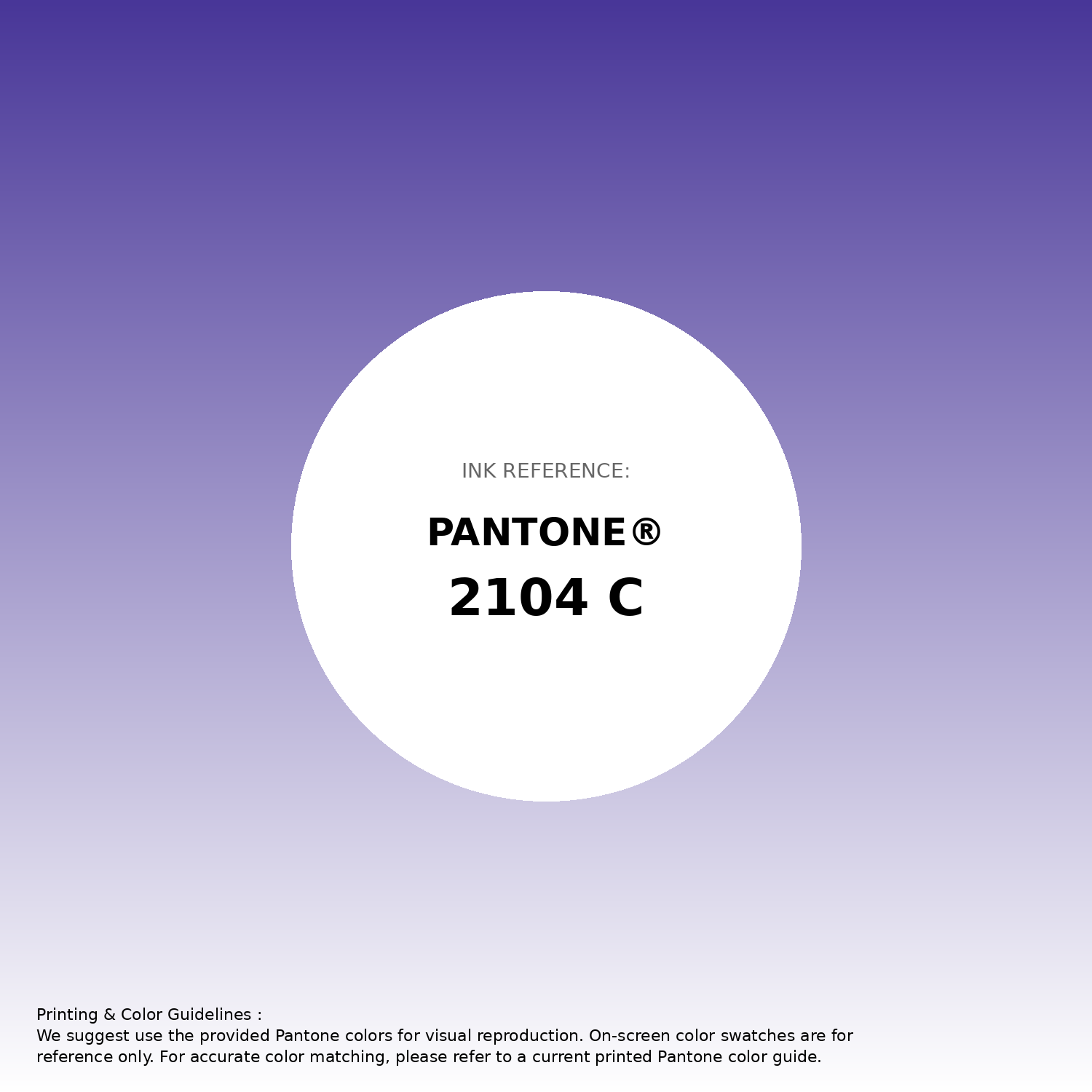 Hex Color #483698 | Printing Match PANTONE 2104 C | Color