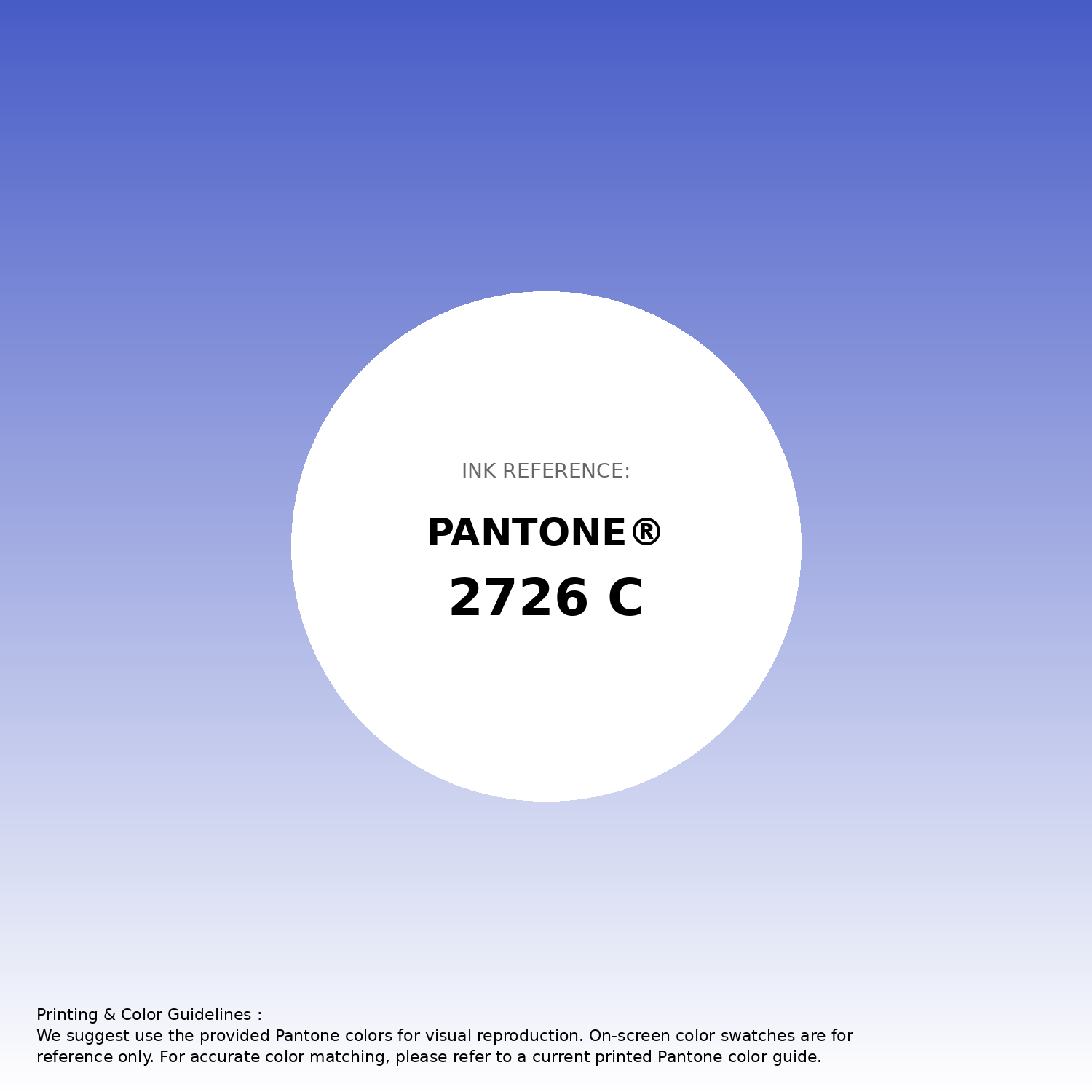 Hex Color #485cc7 | Printing Match PANTONE 2726 C | Color conversion ...