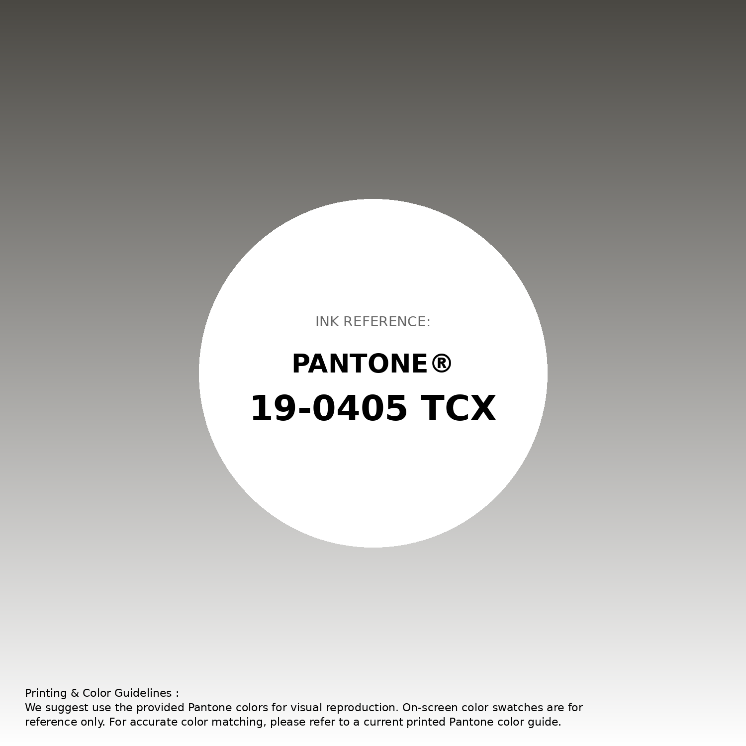Stunning gradient artwork featuring Pantone 19-0405 Tcx Beluga Color | Hex color Code #4a4843. Beautiful color transitions perfect for modern designs and backgrounds. #gradient #colorart #design #4a4843