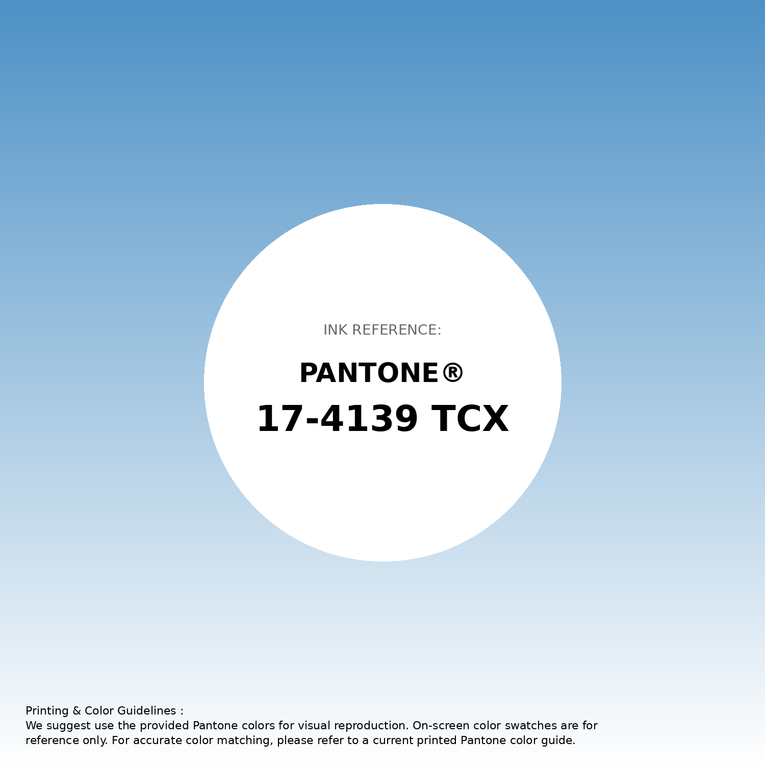 Stunning gradient artwork featuring Pantone 17-4139 Tcx Azure Blue Color | Hex color Code #4d91c6. Beautiful color transitions perfect for modern designs and backgrounds. #gradient #colorart #design #4d91c6