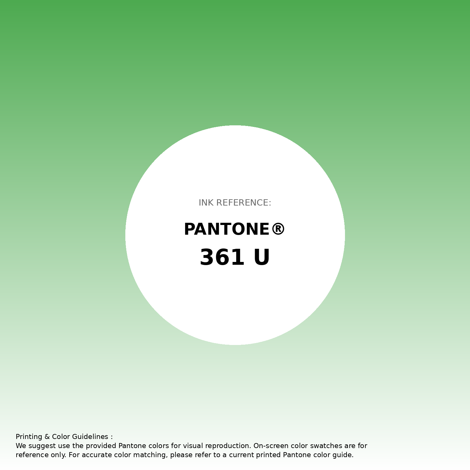 Stunning gradient artwork featuring Pantone 361 U Color | Hex color Code #4daa50. Beautiful color transitions perfect for modern designs and backgrounds. #gradient #colorart #design #4daa50