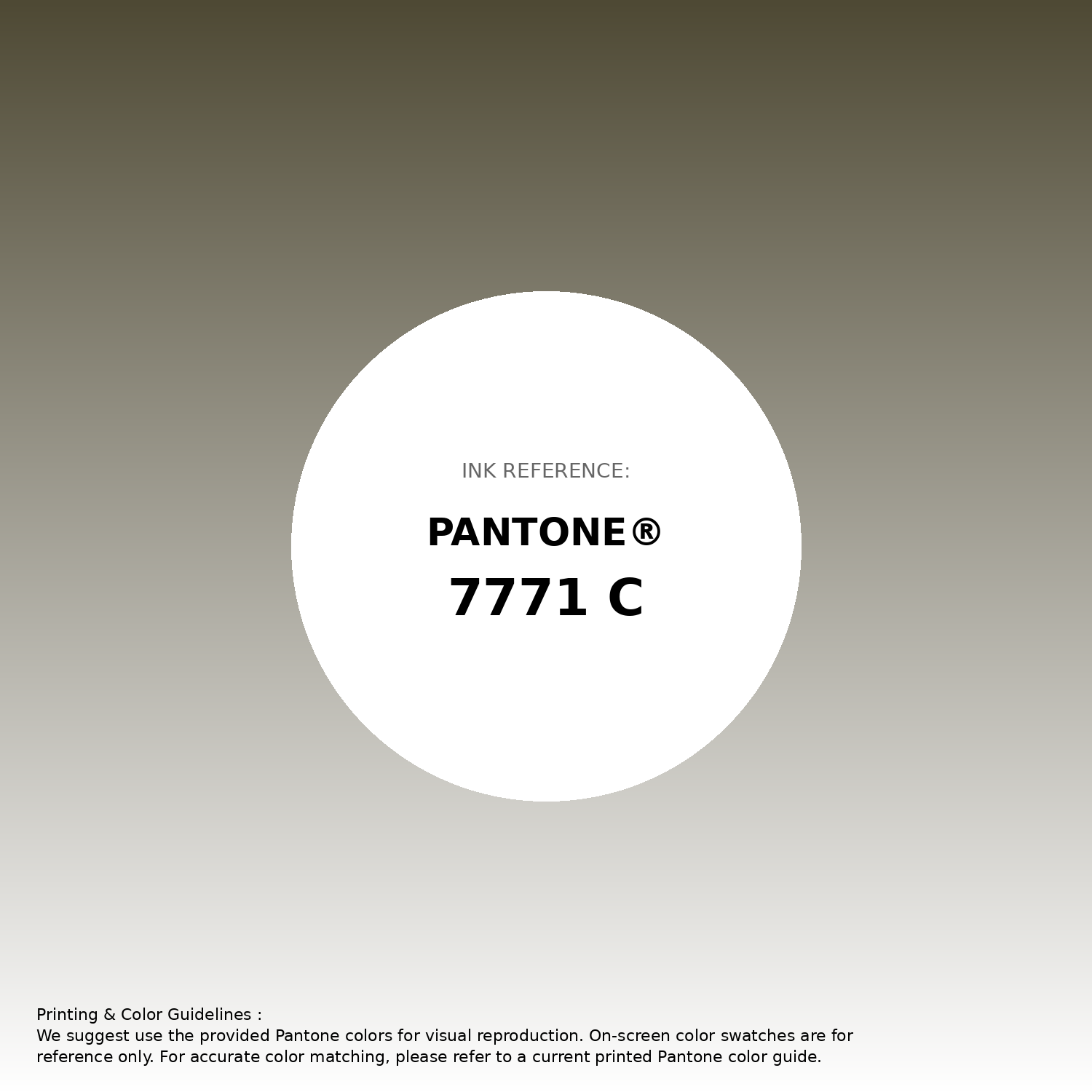 Stunning gradient artwork featuring Pantone 7771 C Color | Hex color Code #4e4934. Beautiful color transitions perfect for modern designs and backgrounds. #gradient #colorart #design #4e4934