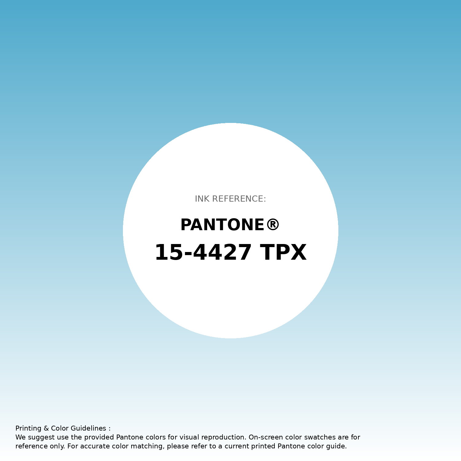 Stunning gradient artwork featuring Pantone 15-4427 Tpx Norse Blue Color | Hex color Code #4ea9cc. Beautiful color transitions perfect for modern designs and backgrounds. #gradient #colorart #design #4ea9cc