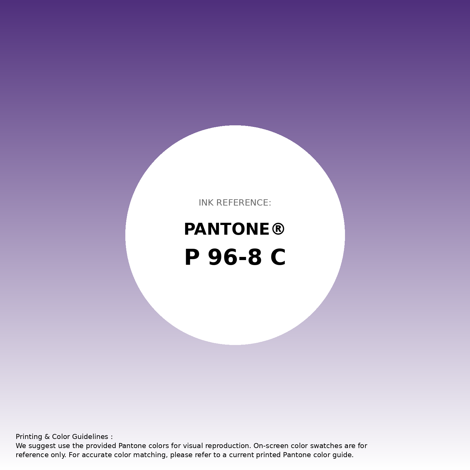 Stunning gradient artwork featuring Pantone P 96-8 C Color | Hex color Code #4f2f7c. Beautiful color transitions perfect for modern designs and backgrounds. #gradient #colorart #design #4f2f7c