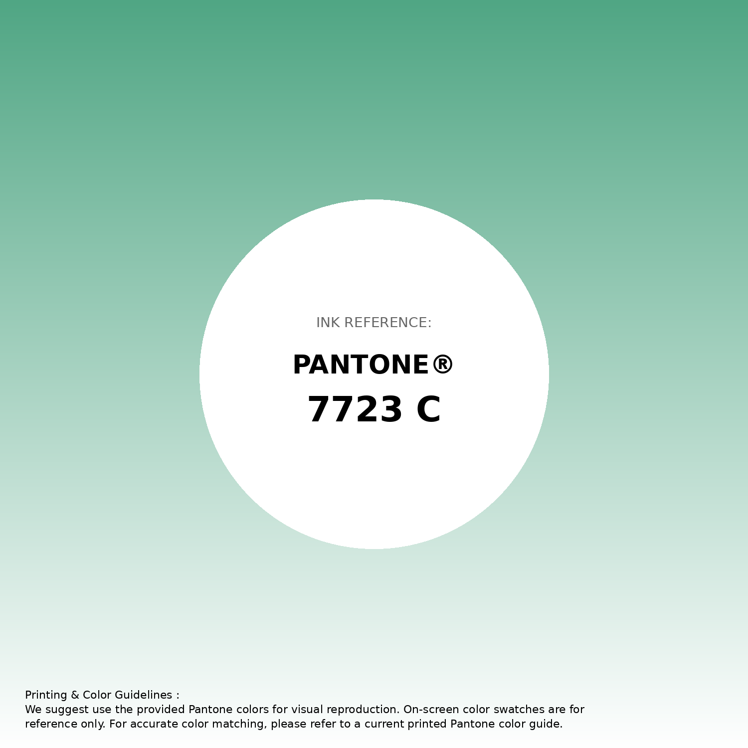Stunning gradient artwork featuring Pantone 7723 C Color | Hex color Code #50a684. Beautiful color transitions perfect for modern designs and backgrounds. #gradient #colorart #design #50a684