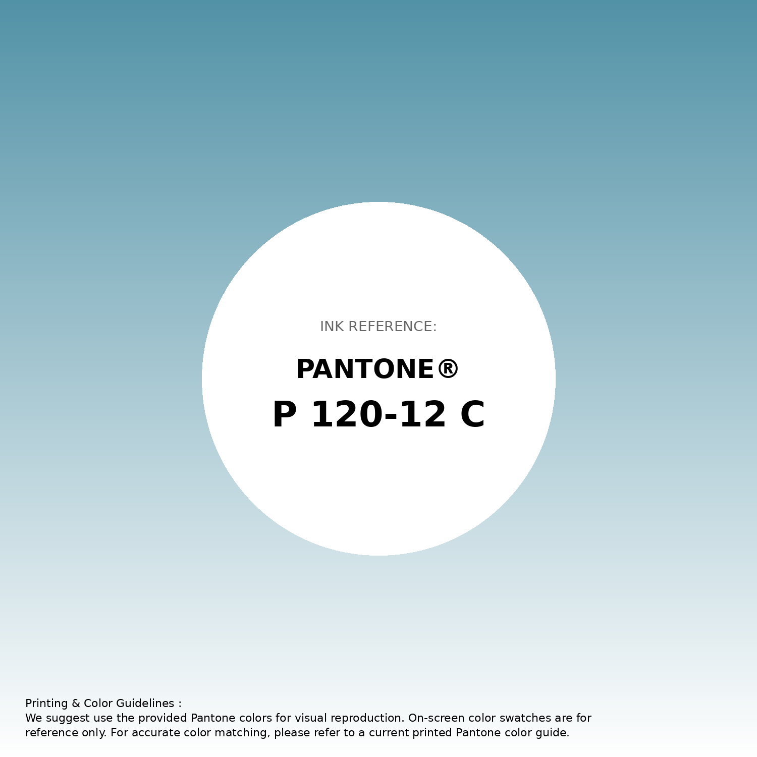 Stunning gradient artwork featuring Pantone P 120-12 C Color | Hex color Code #5292a7. Beautiful color transitions perfect for modern designs and backgrounds. #gradient #colorart #design #5292a7