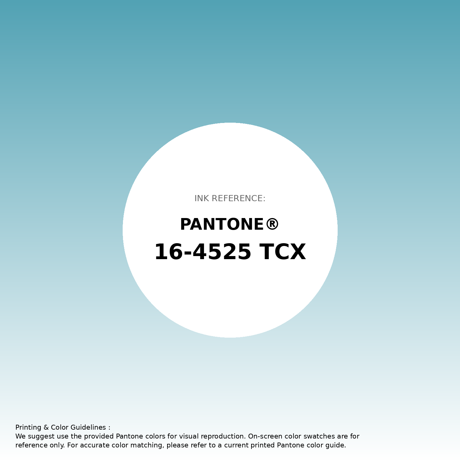 Stunning gradient artwork featuring Pantone 16-4525 Tcx Maui Blue Color | Hex color Code #52a2b4. Beautiful color transitions perfect for modern designs and backgrounds. #gradient #colorart #design #52a2b4