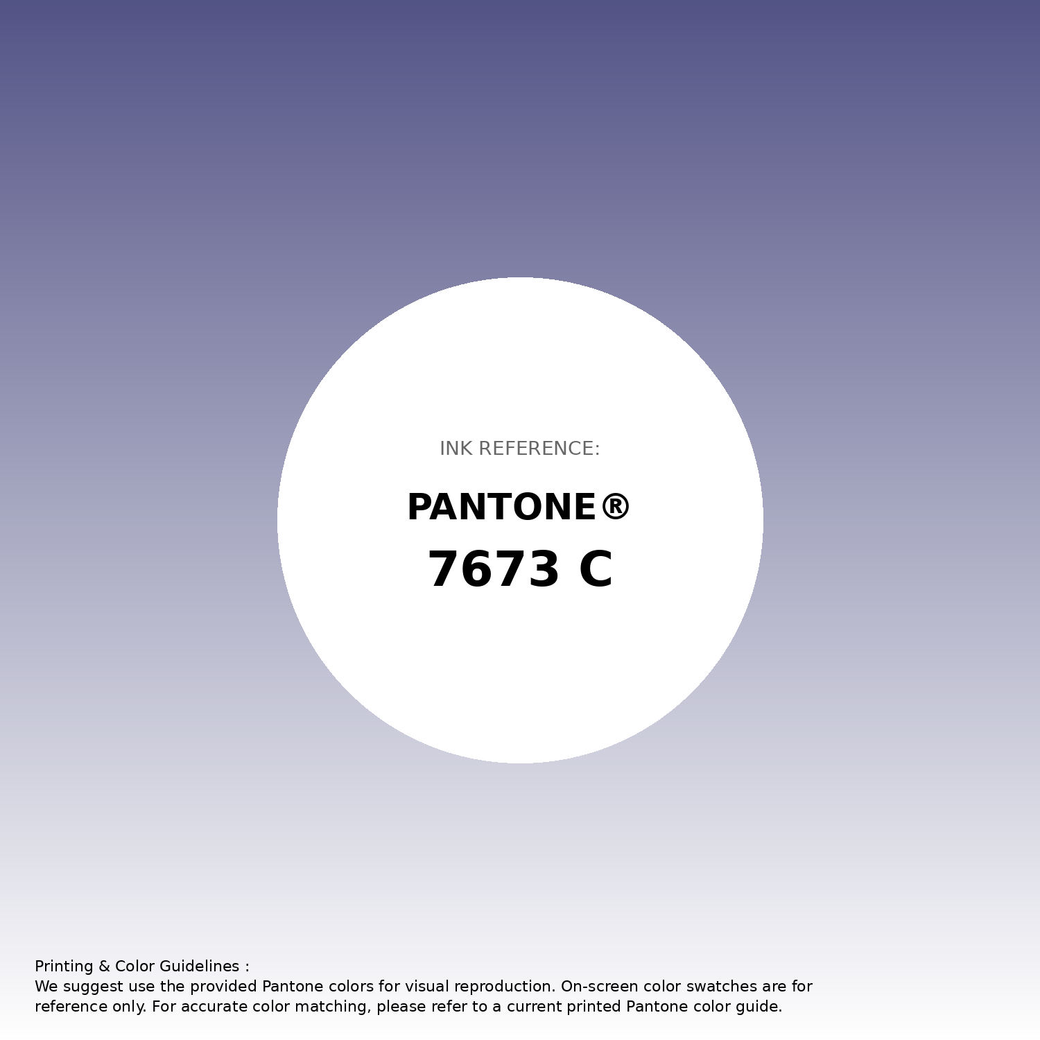 Hex Color #535486 | Printing Match PANTONE 7673 C | Color