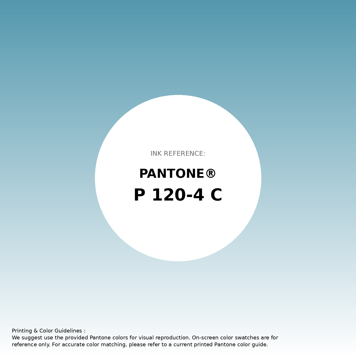 Stunning gradient artwork featuring Pantone P 120-4 C Color | Hex color Code #5498ae. Beautiful color transitions perfect for modern designs and backgrounds. #gradient #colorart #design #5498ae