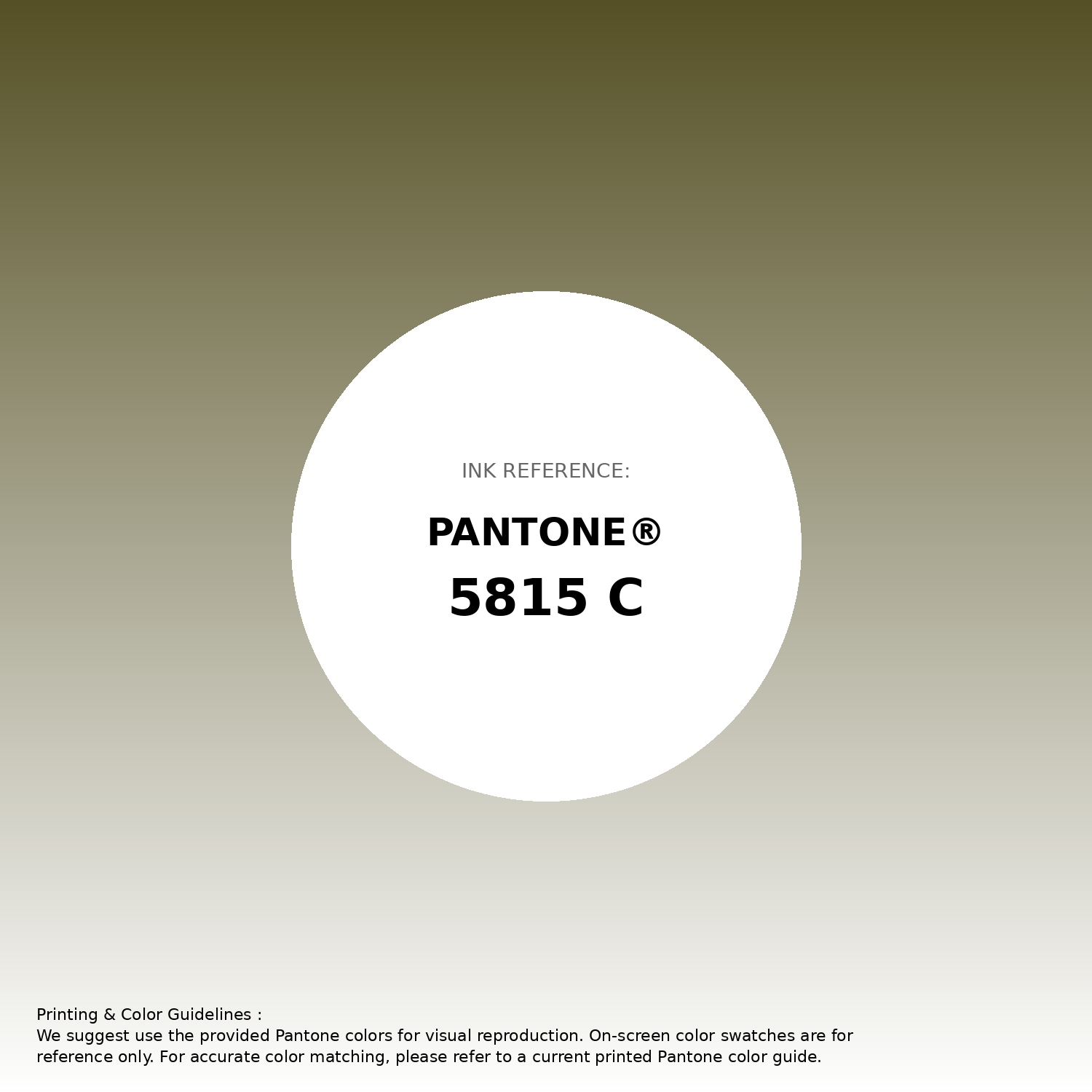 Stunning gradient artwork featuring Pantone 5815 C Color | Hex color Code #555025. Beautiful color transitions perfect for modern designs and backgrounds. #gradient #colorart #design #555025