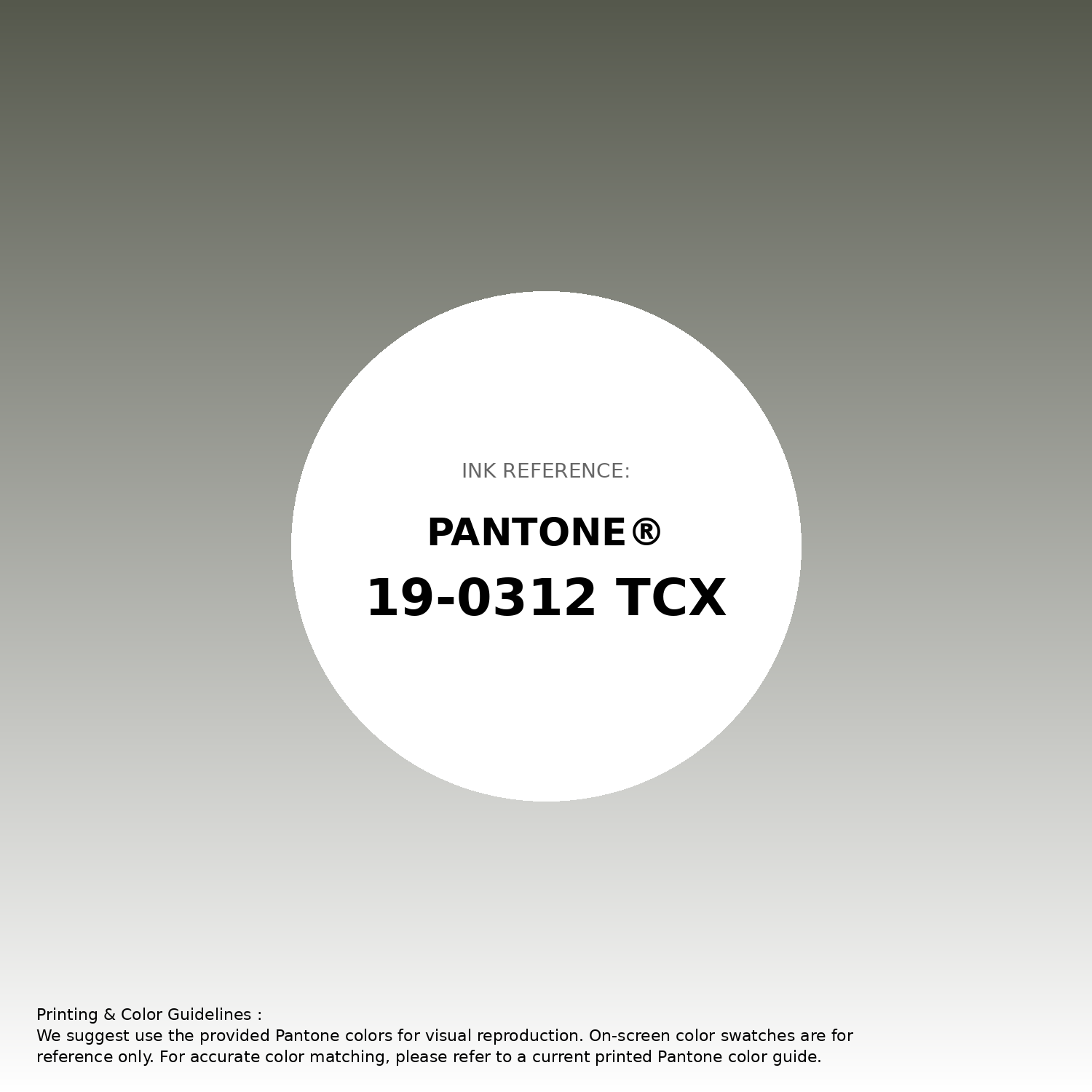 Stunning gradient artwork featuring Pantone 19-0312 Tcx Beetle Color | Hex color Code #55584c. Beautiful color transitions perfect for modern designs and backgrounds. #gradient #colorart #design #55584c