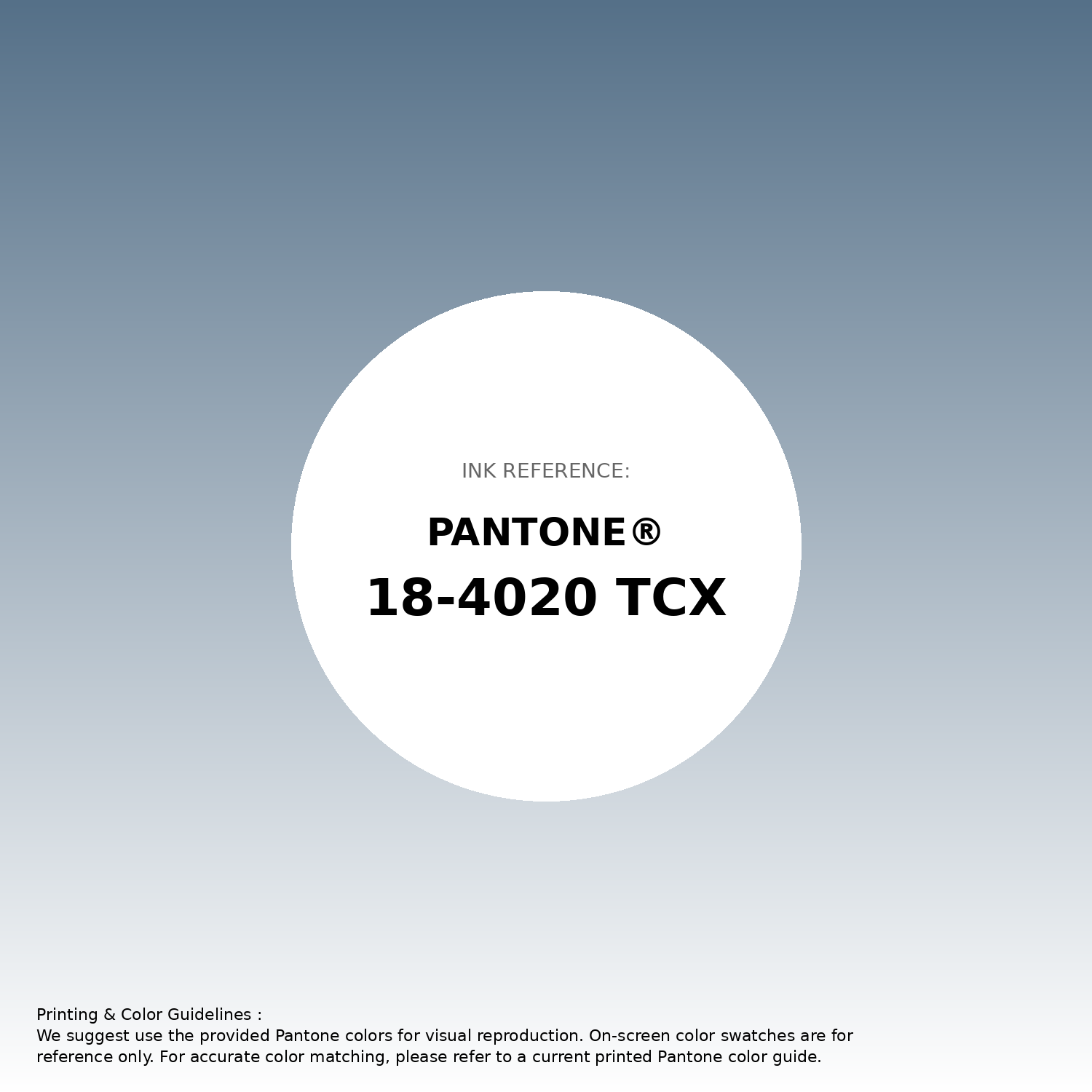 Hex Color #557088 | Printing Match PANTONE 18-4020 TCX | Color