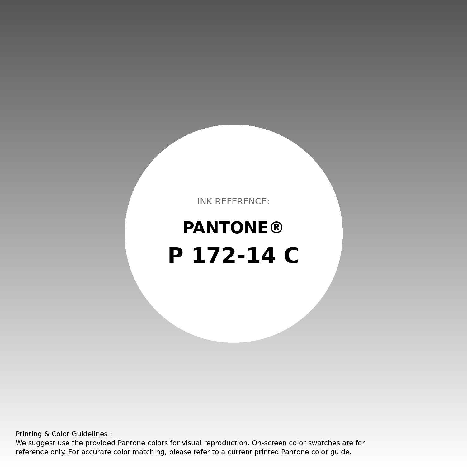 Hex Color #565555 | Printing Match PANTONE P 172-14 C | Color