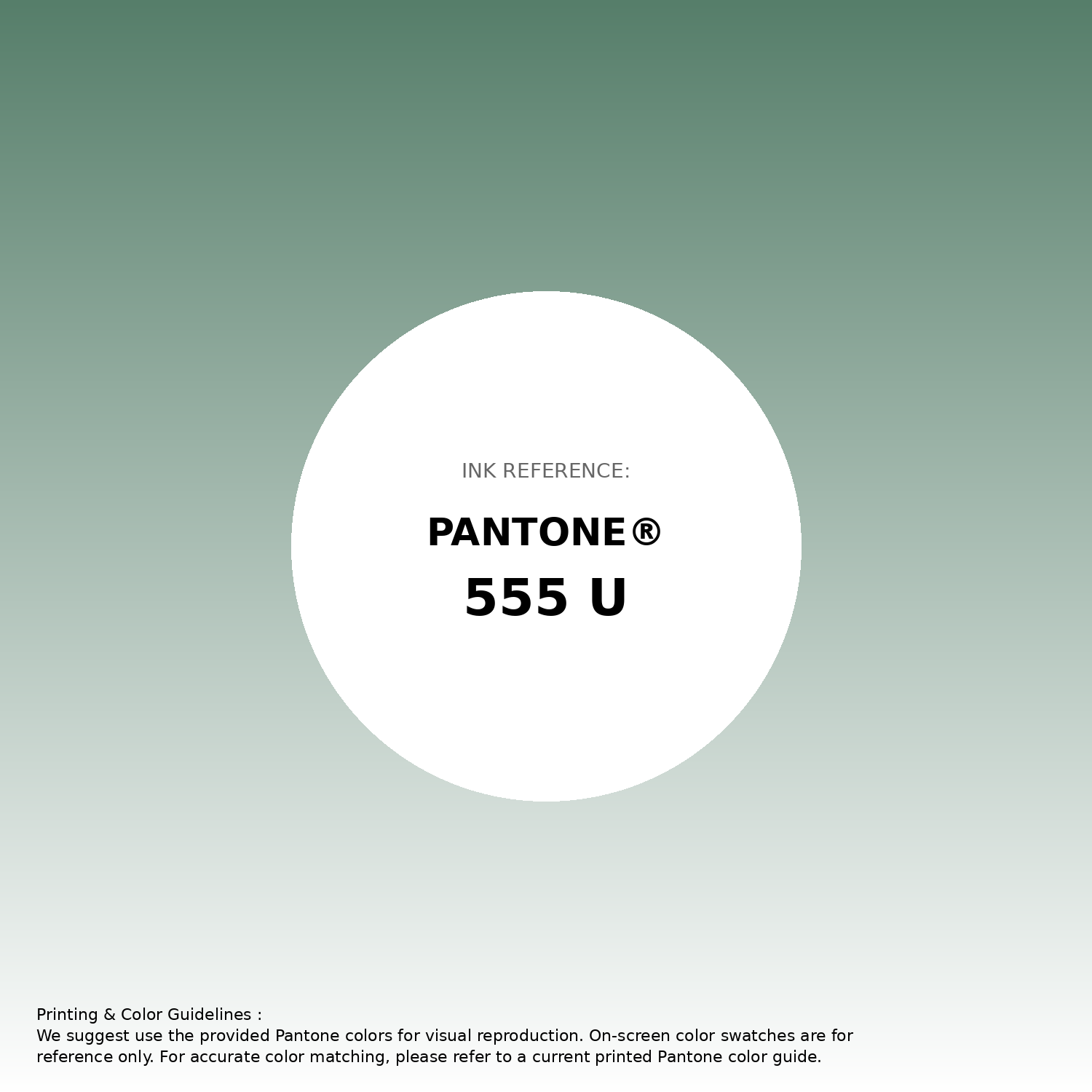 Stunning gradient artwork featuring Pantone 555 U Color | Hex color Code #567e6a. Beautiful color transitions perfect for modern designs and backgrounds. #gradient #colorart #design #567e6a