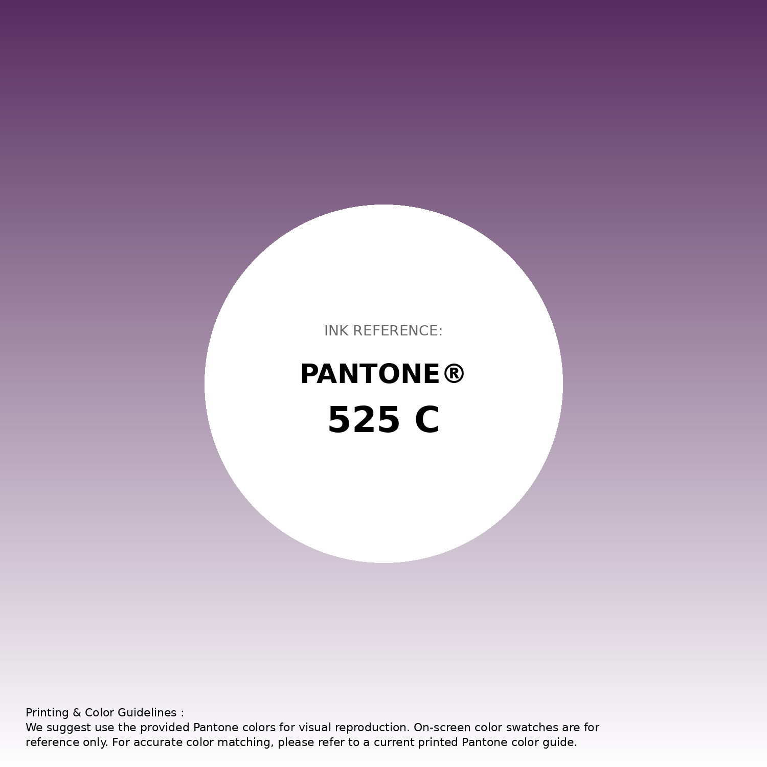 Hex Color #572c5f | Printing Match PANTONE 525 C | Color