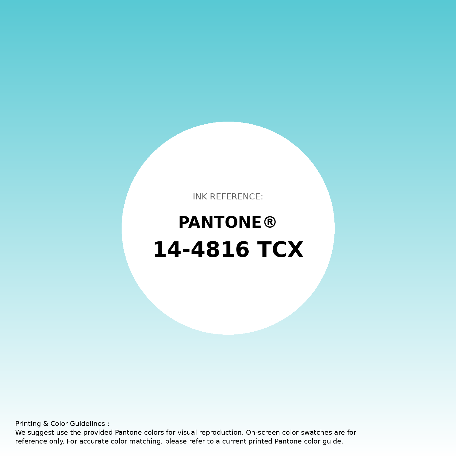 Stunning gradient artwork featuring Pantone 14-4816 Tcx Blue Radiance Color | Hex color Code #58c9d4. Beautiful color transitions perfect for modern designs and backgrounds. #gradient #colorart #design #58c9d4