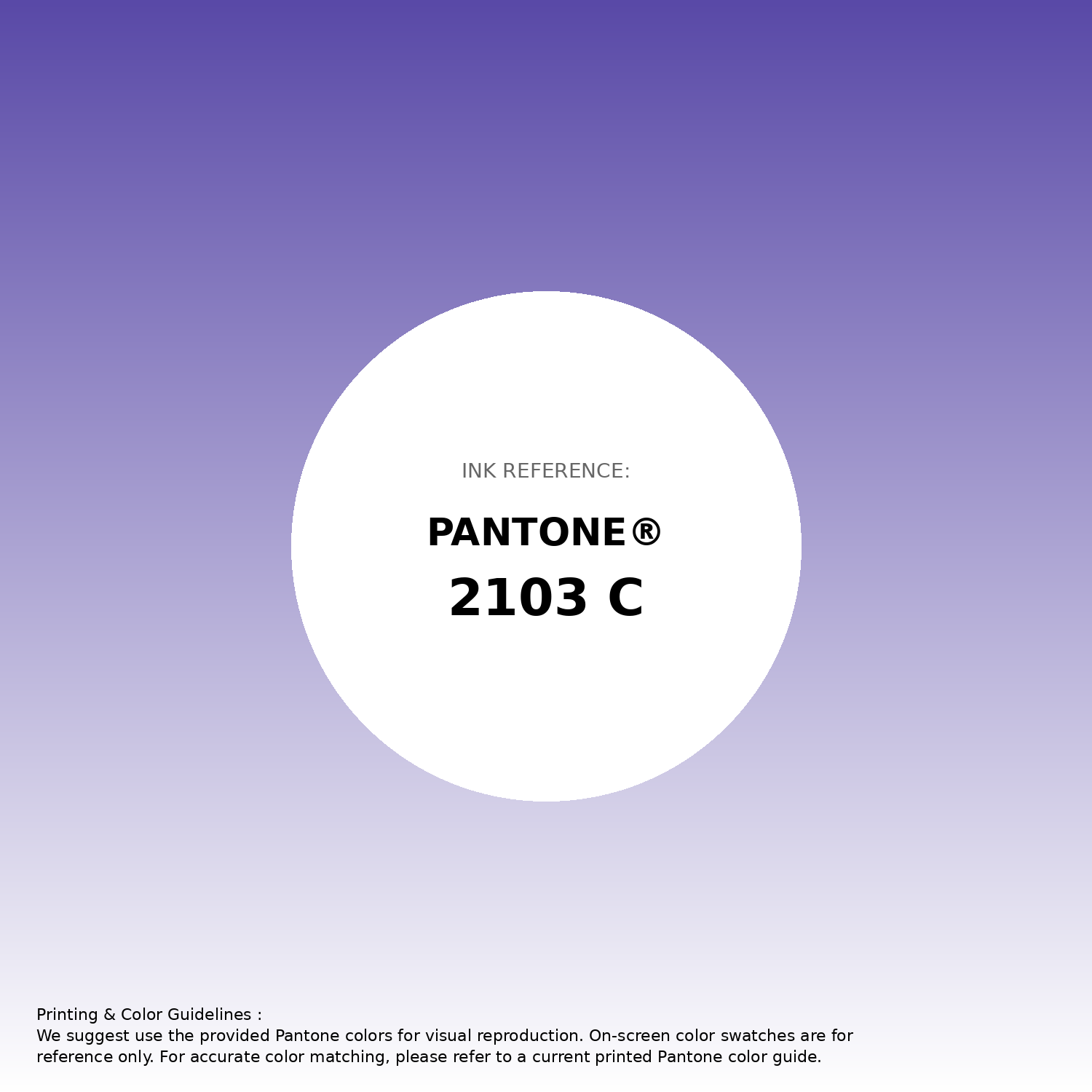 Hex Color #5949a7 | Printing Match PANTONE 2103 C | Color