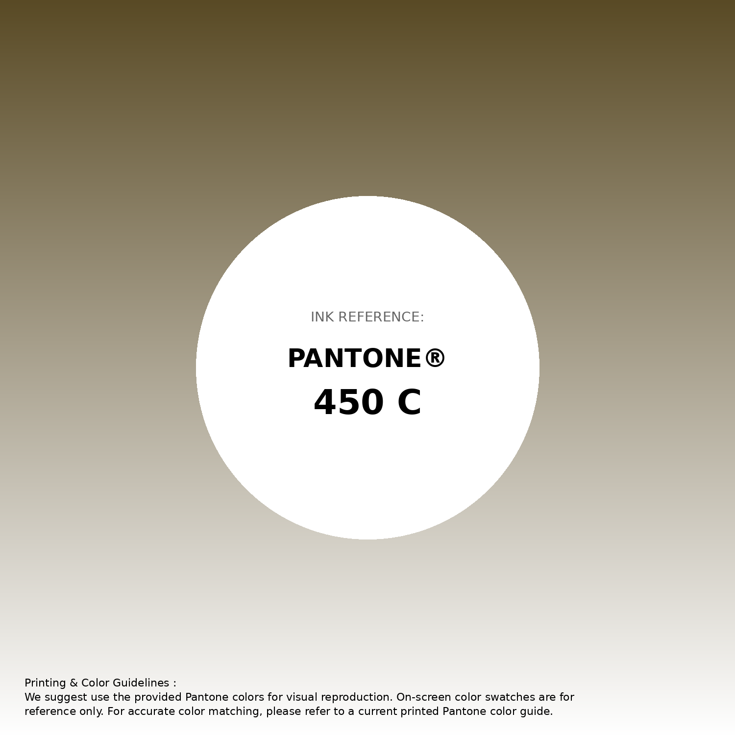 Stunning gradient artwork featuring Pantone 450 C Color | Hex color Code #594a25. Beautiful color transitions perfect for modern designs and backgrounds. #gradient #colorart #design #594a25