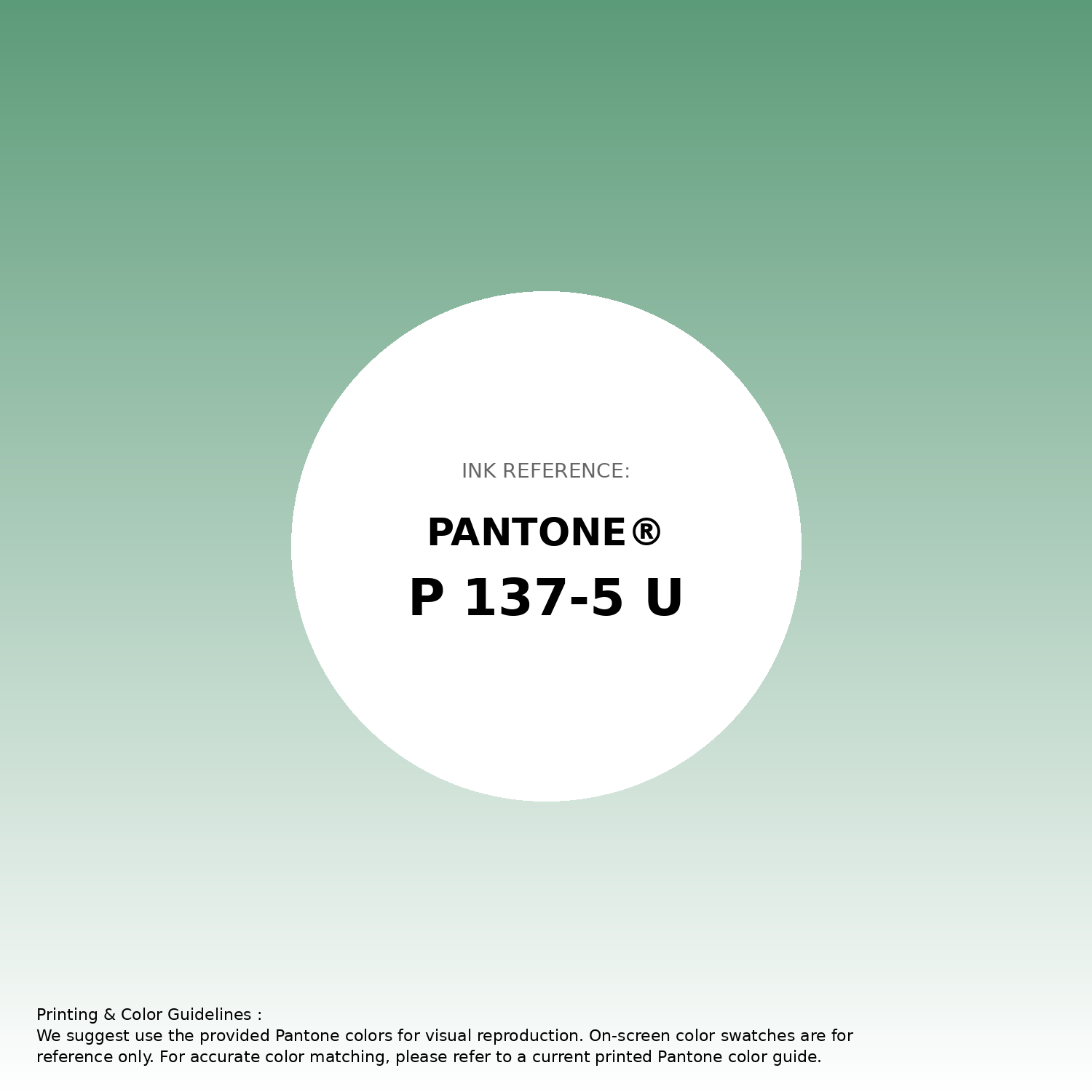 Stunning gradient artwork featuring Pantone P 137-5 U Color | Hex color Code #5c9b79. Beautiful color transitions perfect for modern designs and backgrounds. #gradient #colorart #design #5c9b79