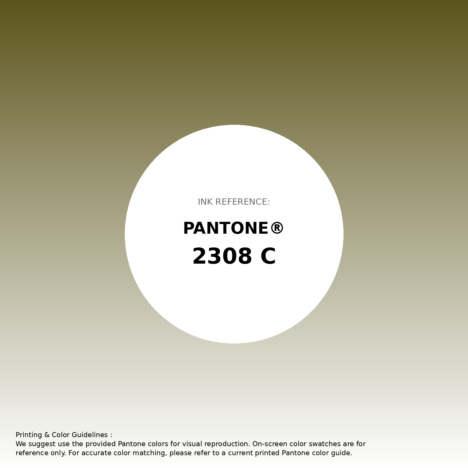 Stunning gradient artwork featuring Pantone 2308 C Color | Hex color Code #5d551d. Beautiful color transitions perfect for modern designs and backgrounds. #gradient #colorart #design #5d551d