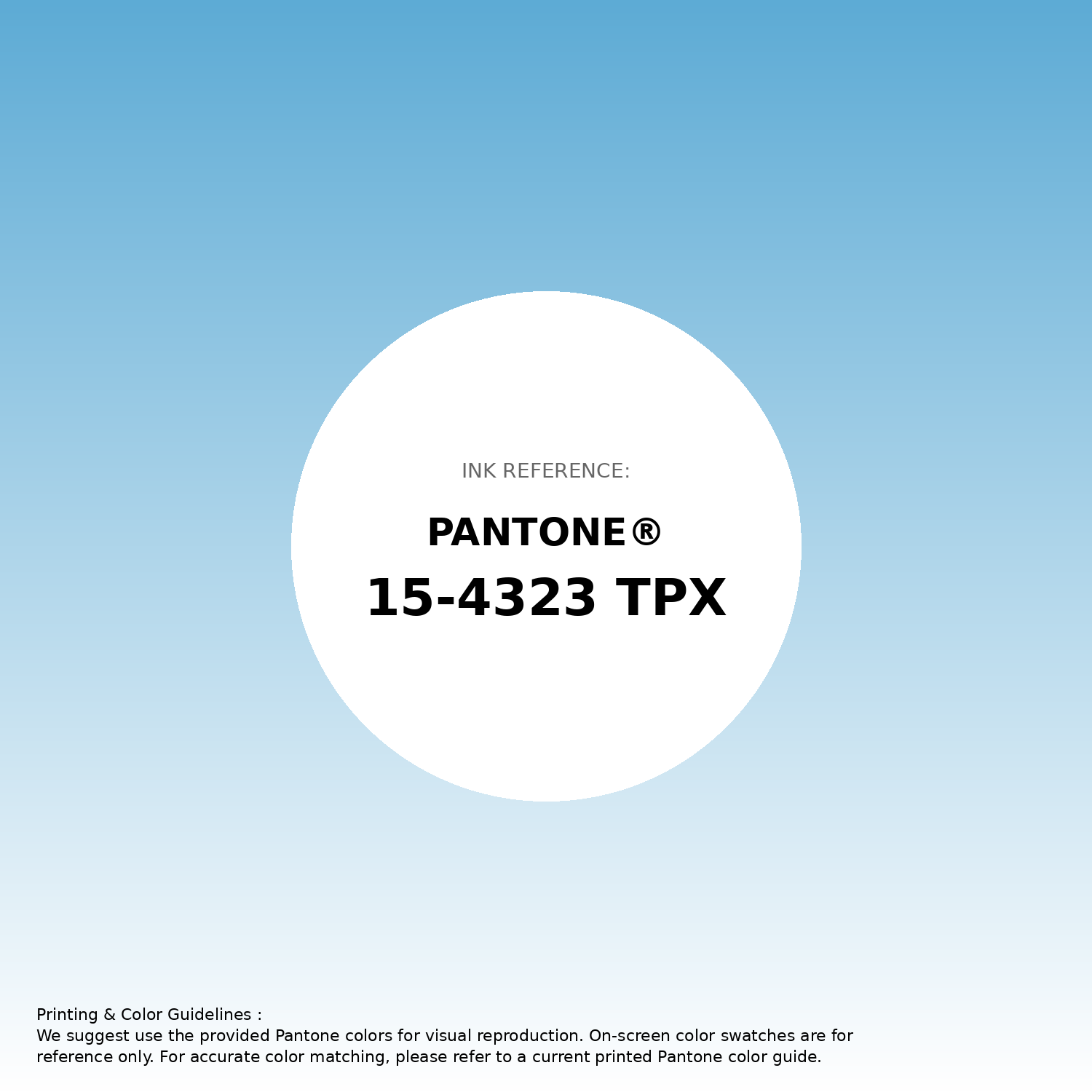 Stunning gradient artwork featuring Pantone 15-4323 Tpx Ethereal Blue Color | Hex color Code #5dabd5. Beautiful color transitions perfect for modern designs and backgrounds. #gradient #colorart #design #5dabd5