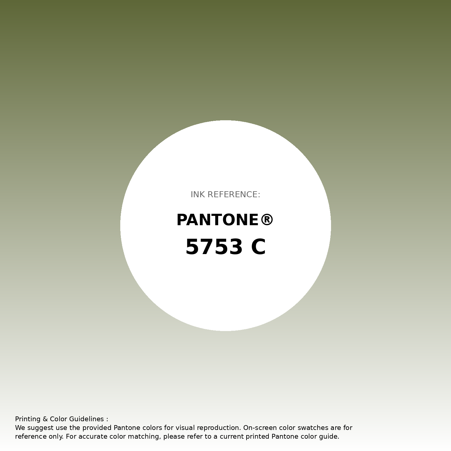 Stunning gradient artwork featuring Pantone 5753 C Color | Hex color Code #5e6738. Beautiful color transitions perfect for modern designs and backgrounds. #gradient #colorart #design #5e6738