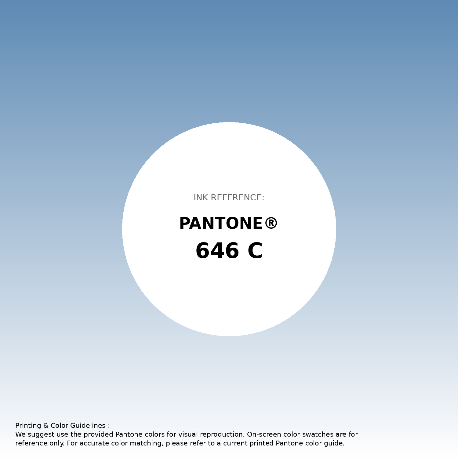 Stunning gradient artwork featuring Pantone 646 C Color | Hex color Code #5e8ab4. Beautiful color transitions perfect for modern designs and backgrounds. #gradient #colorart #design #5e8ab4