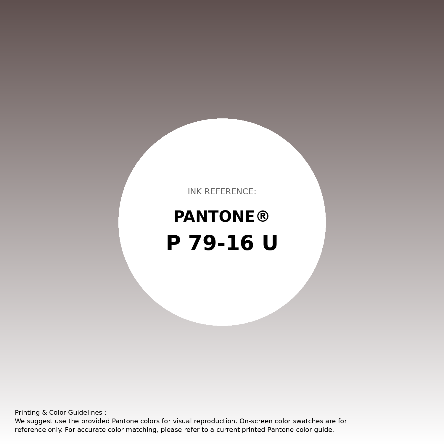 Stunning gradient artwork featuring Pantone P 79-16 U Color | Hex color Code #5f504f. Beautiful color transitions perfect for modern designs and backgrounds. #gradient #colorart #design #5f504f