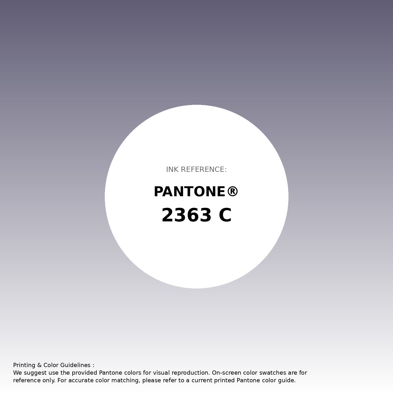 Stunning gradient artwork featuring Pantone 2363 C Color | Hex color Code #605d75. Beautiful color transitions perfect for modern designs and backgrounds. #gradient #colorart #design #605d75