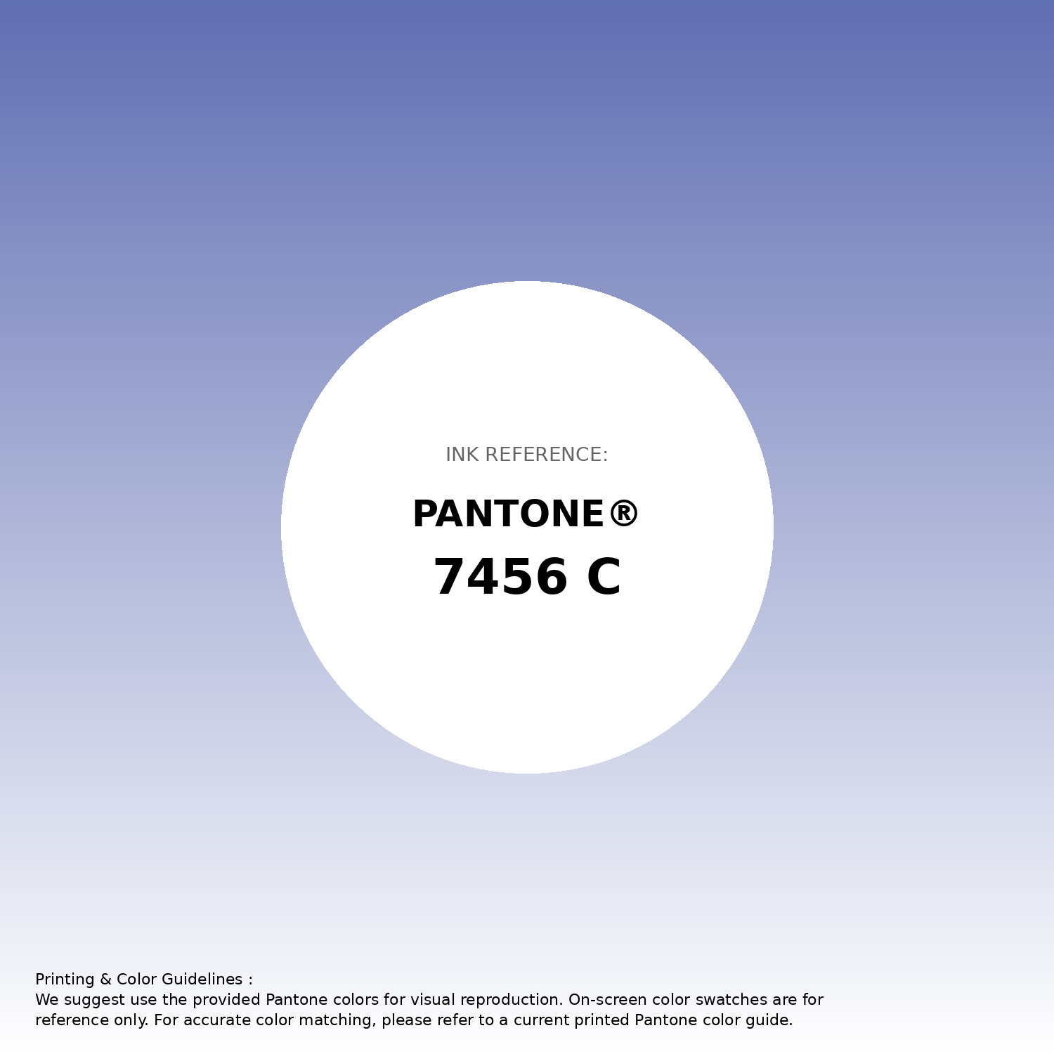 Stunning gradient artwork featuring Pantone 7456 C Color | Hex color Code #606eb2. Beautiful color transitions perfect for modern designs and backgrounds. #gradient #colorart #design #606eb2