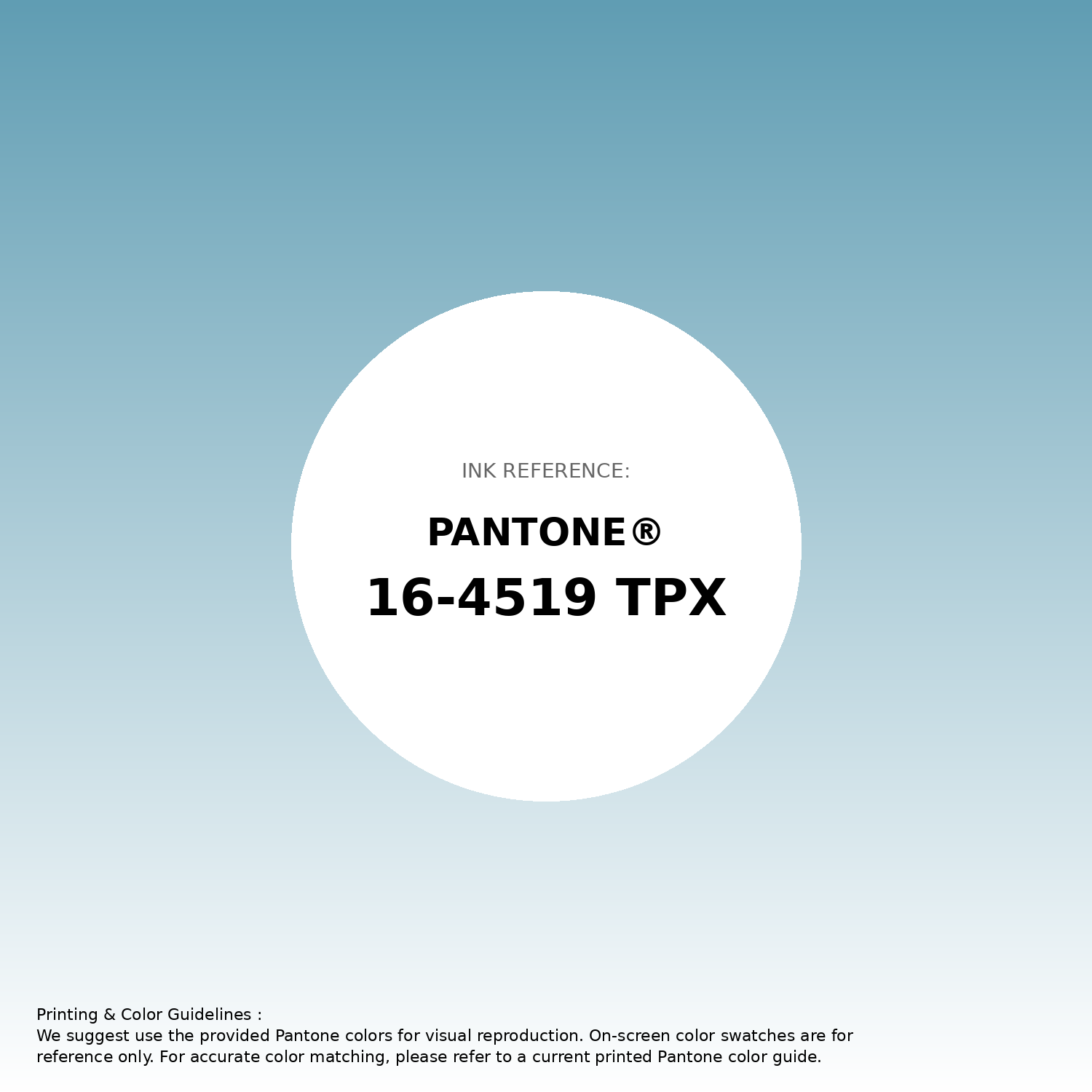 Stunning gradient artwork featuring Pantone 16-4519 Tpx Delphinium Blue Color | Hex color Code #609db3. Beautiful color transitions perfect for modern designs and backgrounds. #gradient #colorart #design #609db3
