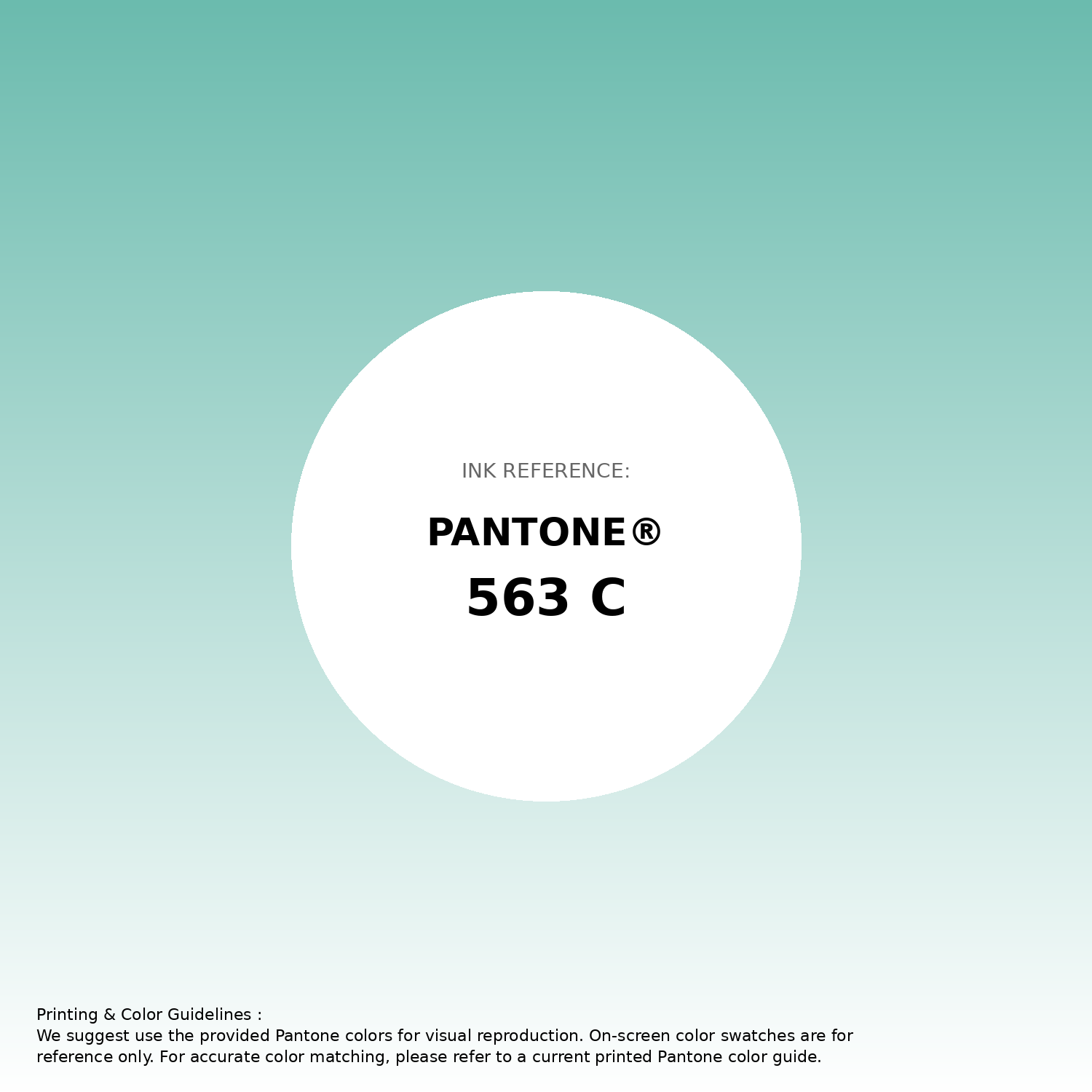Stunning gradient artwork featuring Pantone 563 C Color | Hex color Code #6bbbae. Beautiful color transitions perfect for modern designs and backgrounds. #gradient #colorart #design #6bbbae